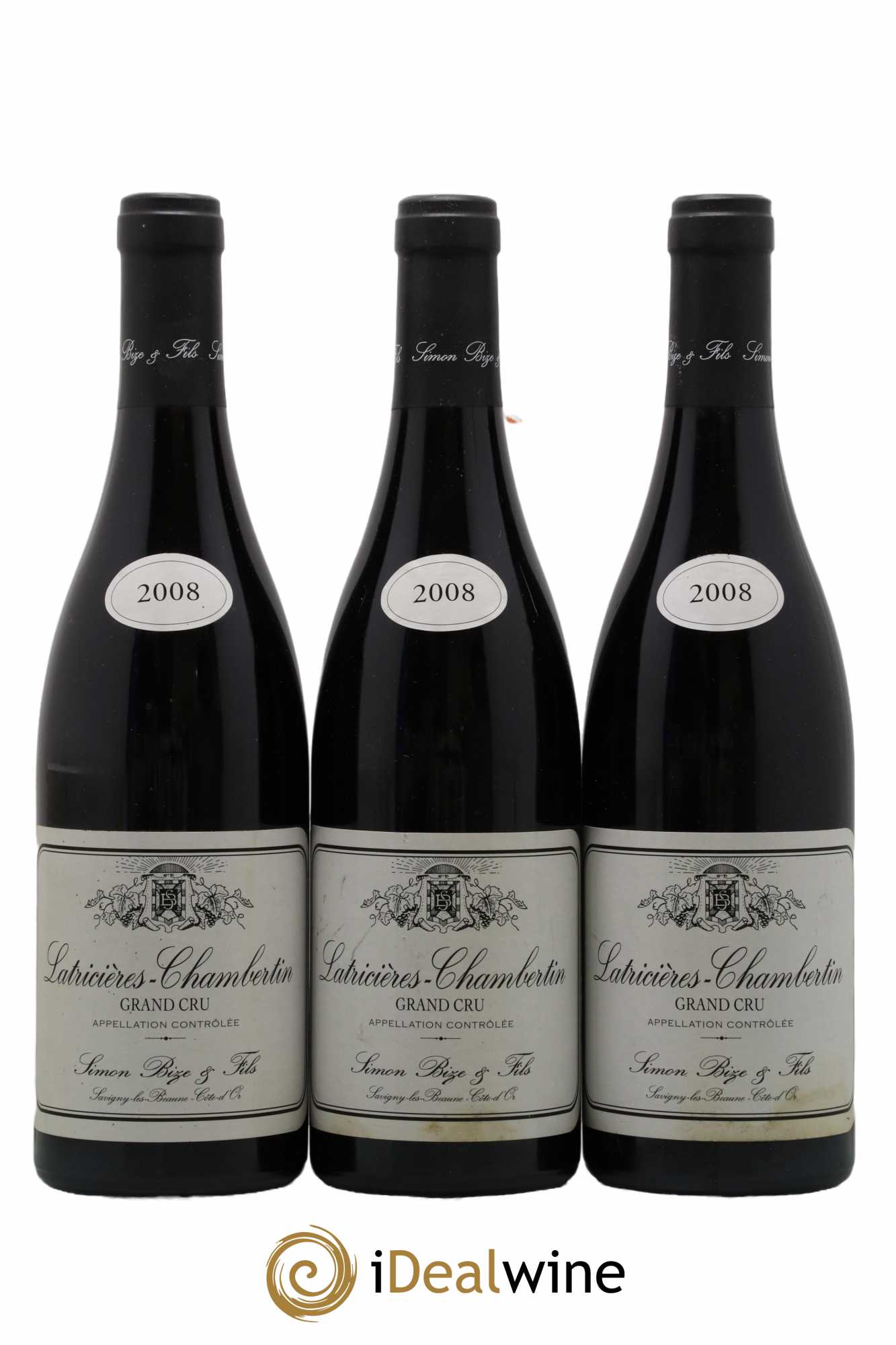 Latricières-Chambertin Grand Cru Simon Bize & Fils 2008 - Lot de 3 bouteilles - 0