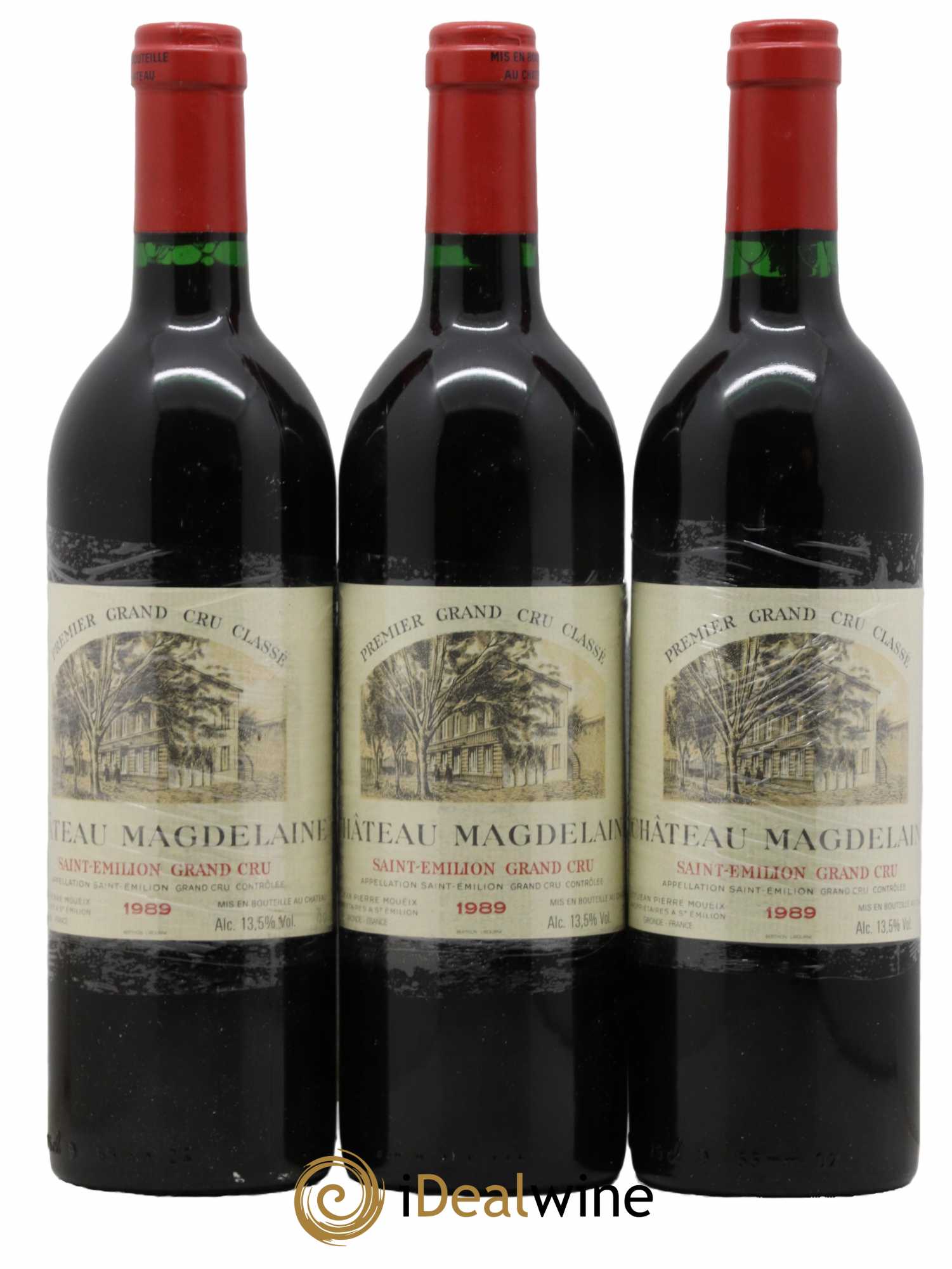 Château Magdelaine 1989 - Lot de 3 bouteilles - 0