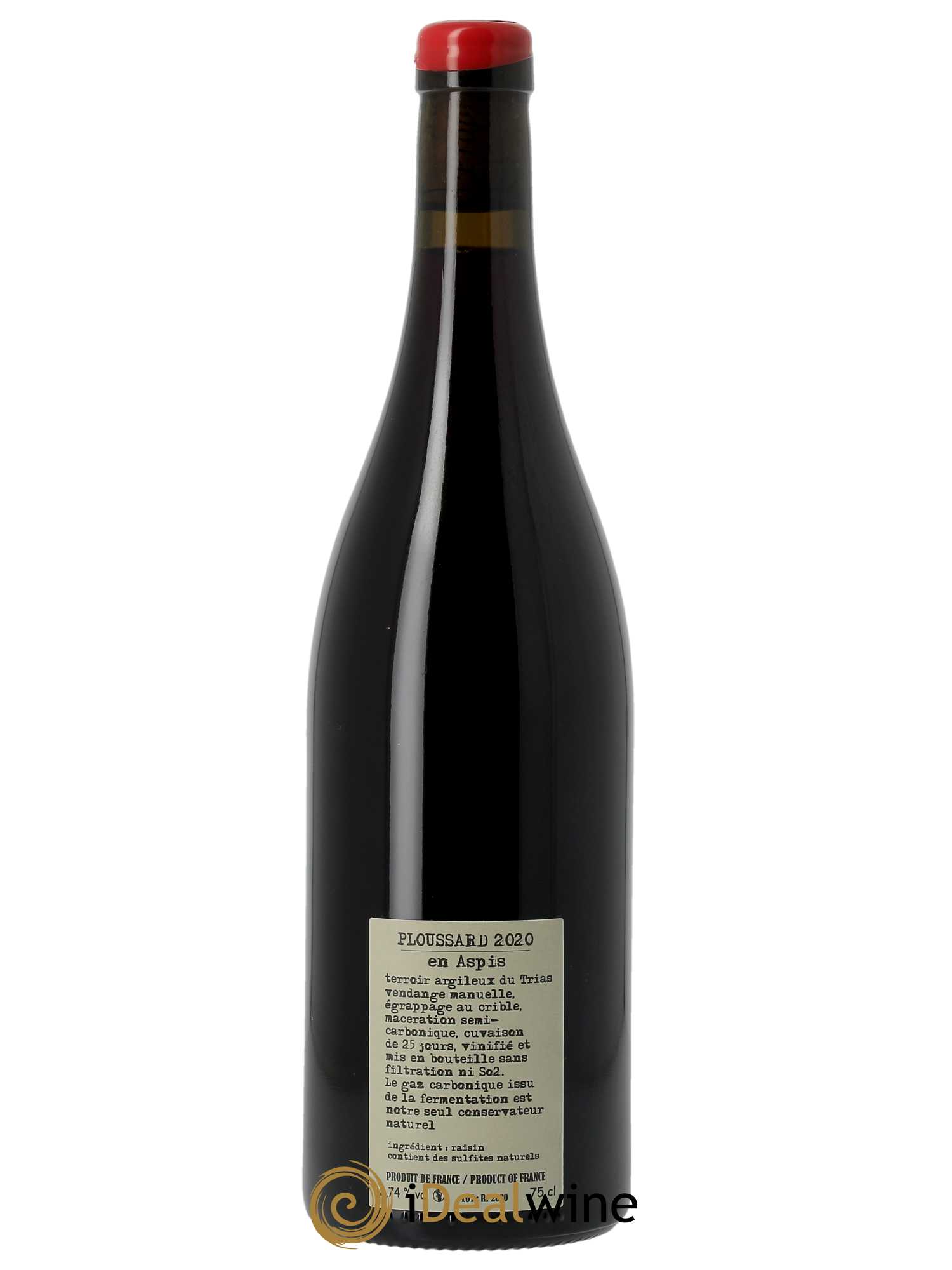 Arbois-Pupillin Ploussard Adeline Houillon & Renaud Bruyère 2020 - Lot de 1 bouteille - 1