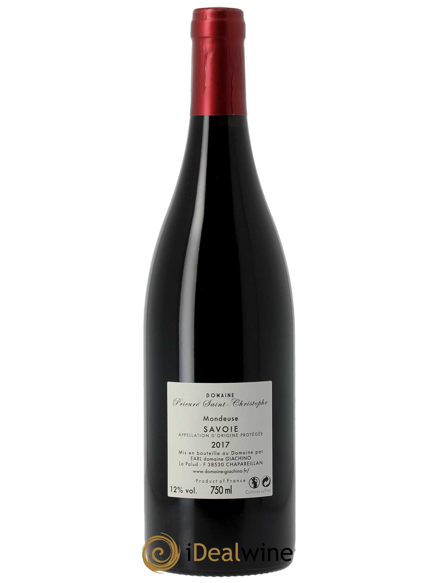 Vin de Savoie Mondeuse Tradition Prieuré Saint Christophe (Domaine) 2017 - Lot de 1 bouteille - 1