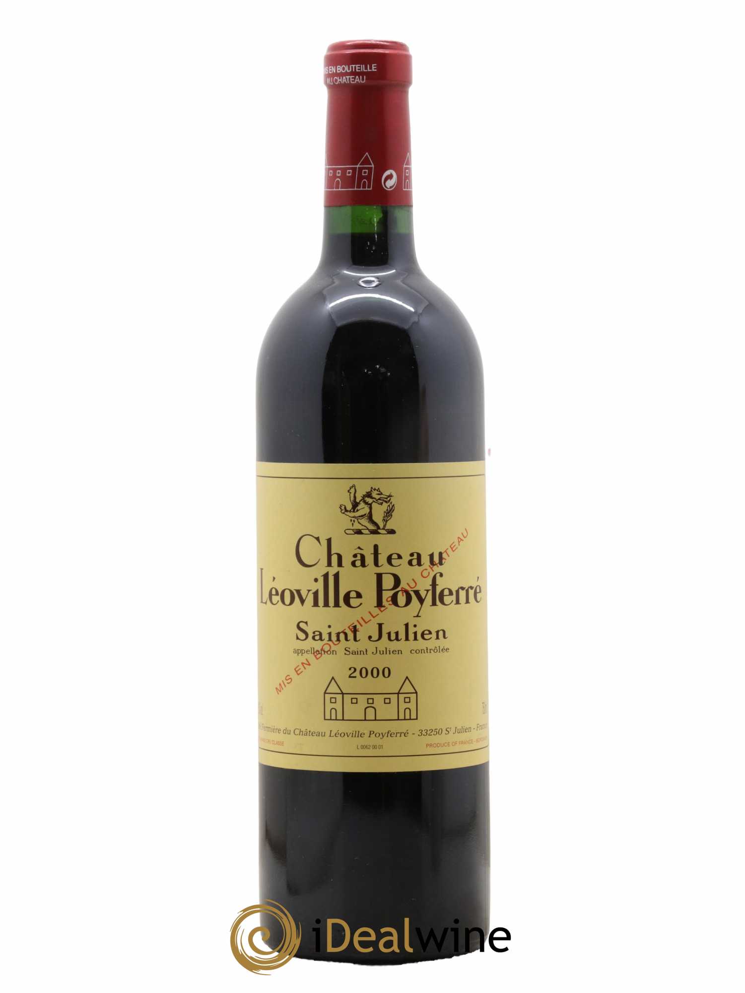 Château Léoville Poyferré 2ème Grand Cru Classé 2000 - Lot de 1 bouteille - 0