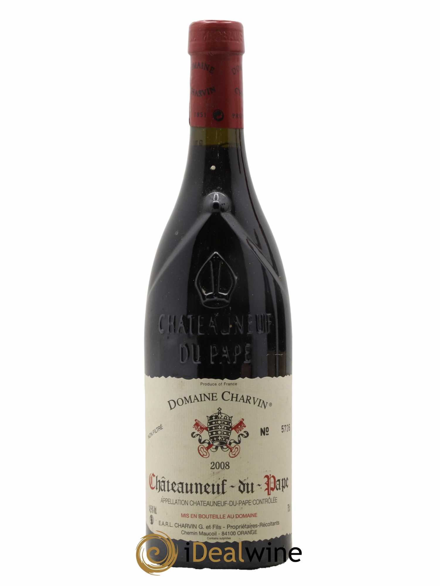 Châteauneuf-du-Pape Charvin (Domaine) 2008 - Lot de 1 bouteille - 0