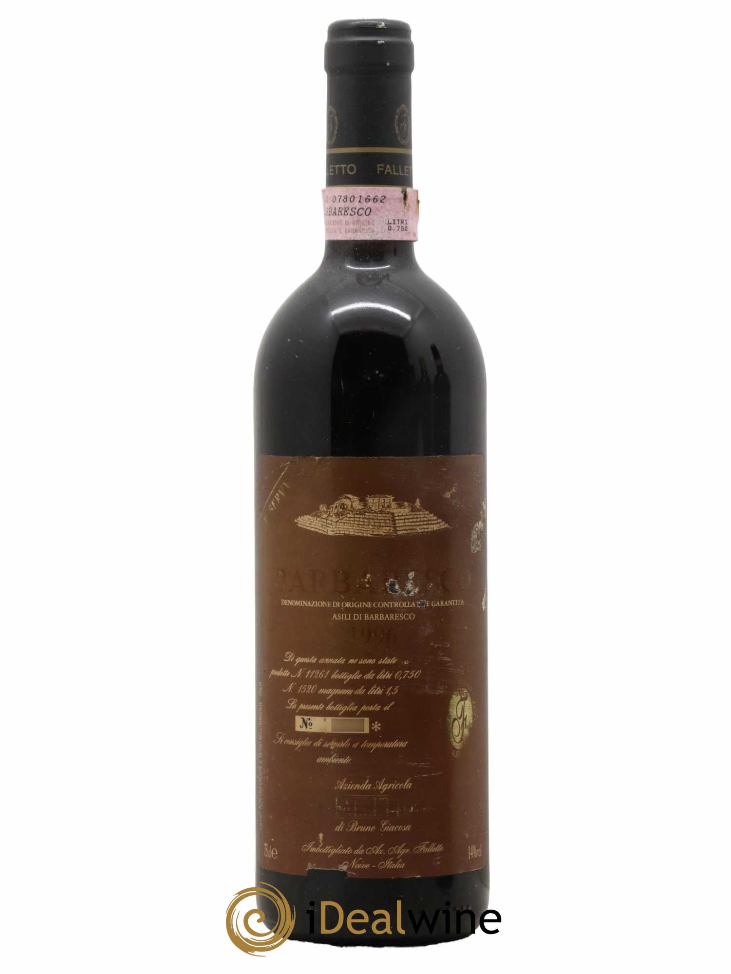 Barbaresco DOCG Asili Riserva Falletto - Bruno Giacosa 1996 - Lot de 1 bouteille - 0