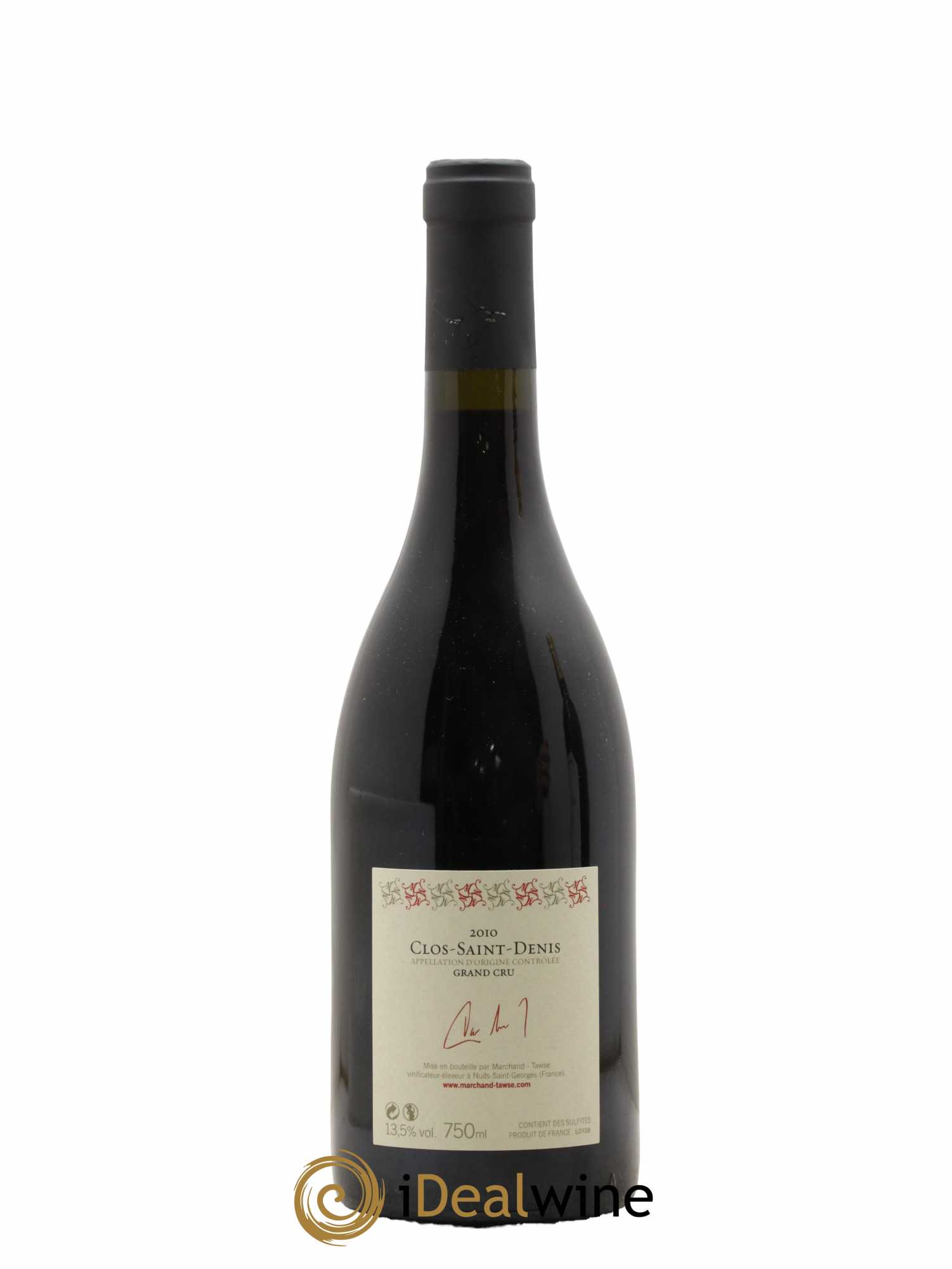 Clos Saint-Denis Grand Cru Marchand-Tawse 2010 - Lot de 1 bouteille - 1