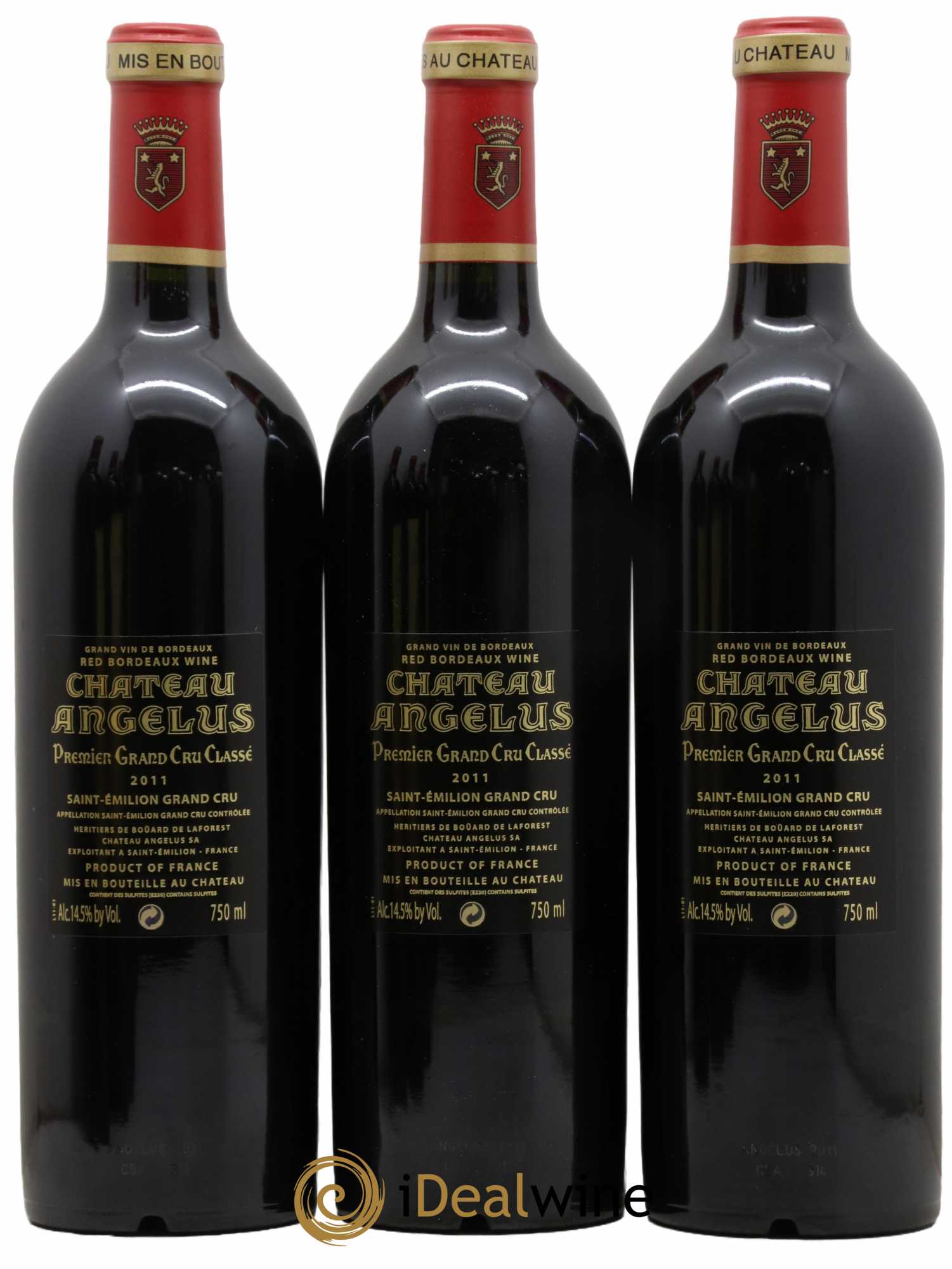 Château Angélus 1er Grand Cru Classé A 2011 - Posten von 6 Flaschen - 2