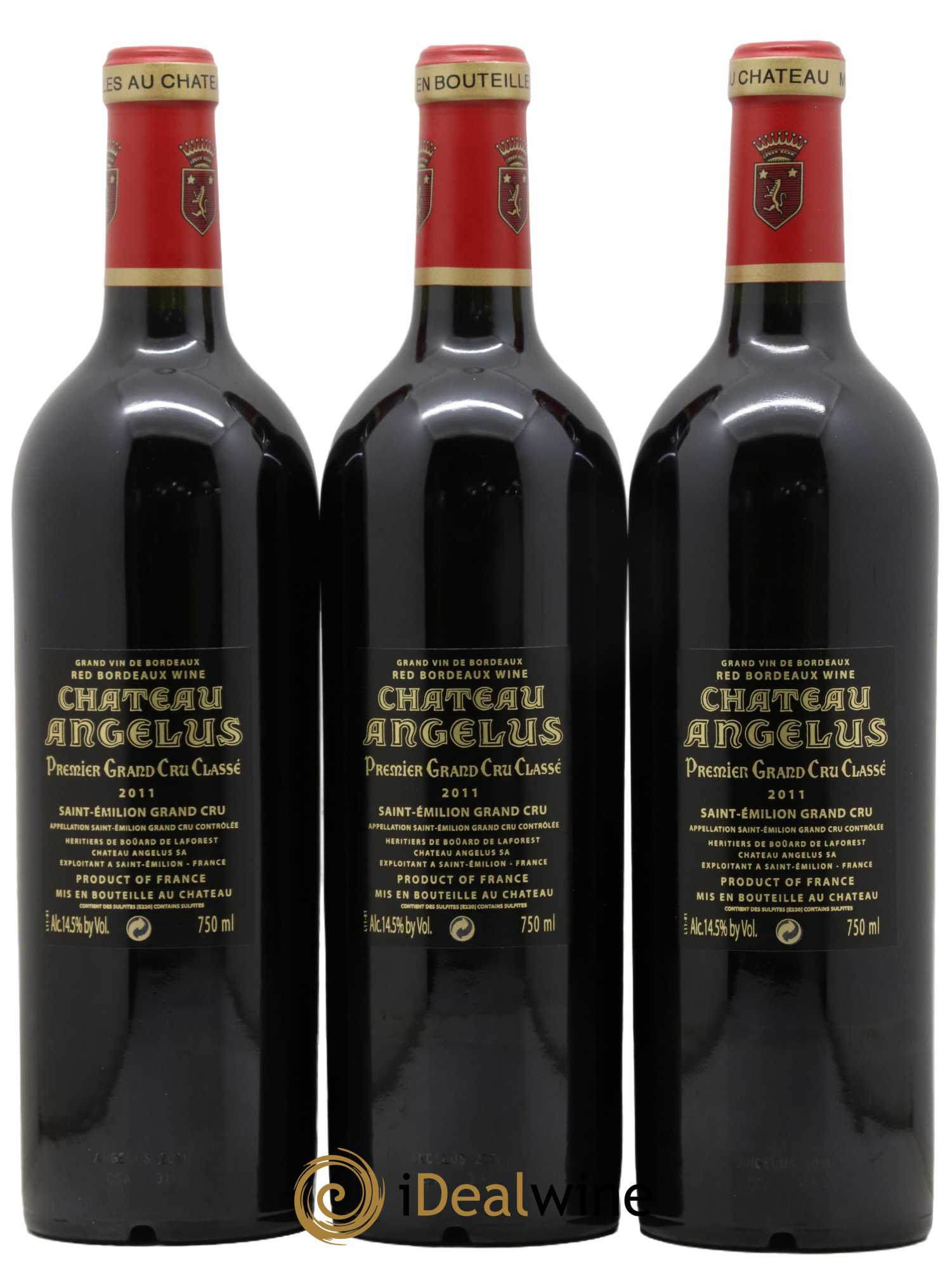 Château Angélus 1er Grand Cru Classé A 2011 - Posten von 6 Flaschen - 4