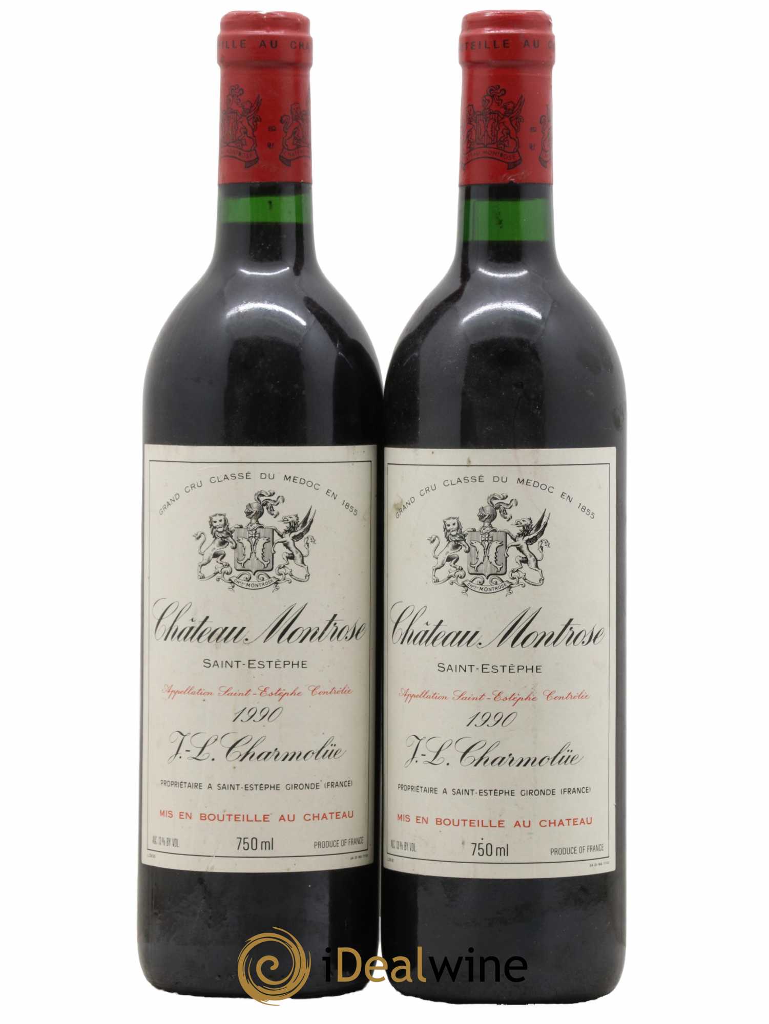 Château Montrose 2ème Grand Cru Classé 1990 - Lot de 2 bouteilles - 0