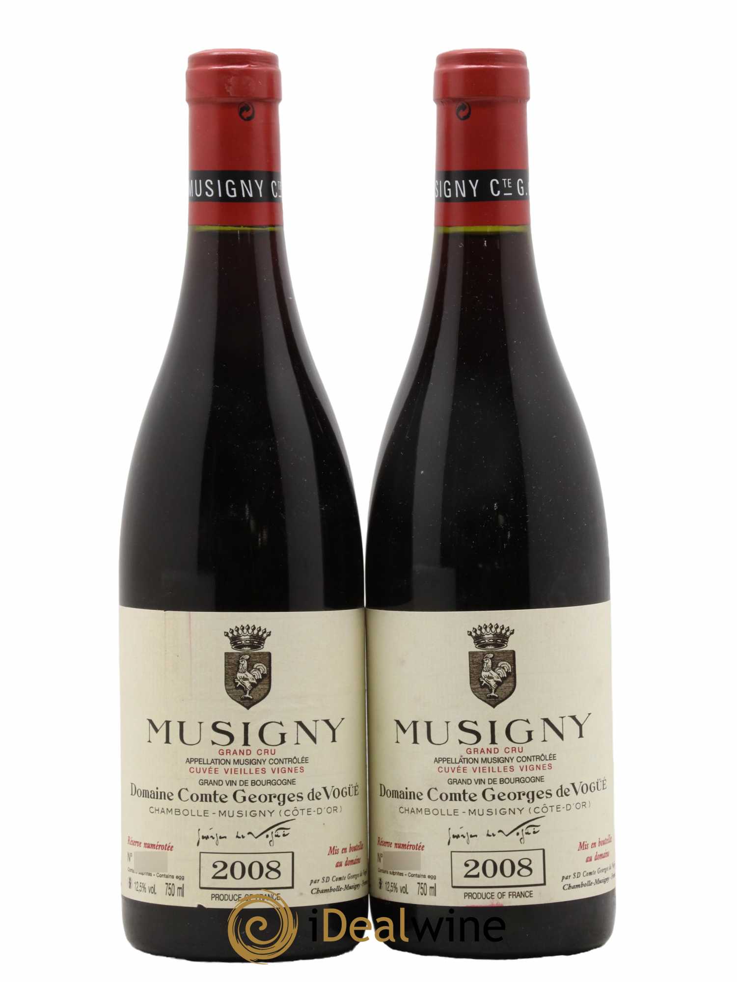 Musigny Grand Cru Cuvée Vieilles Vignes Comte Georges de Vogüé 2008 - Lot de 2 bouteilles - 0