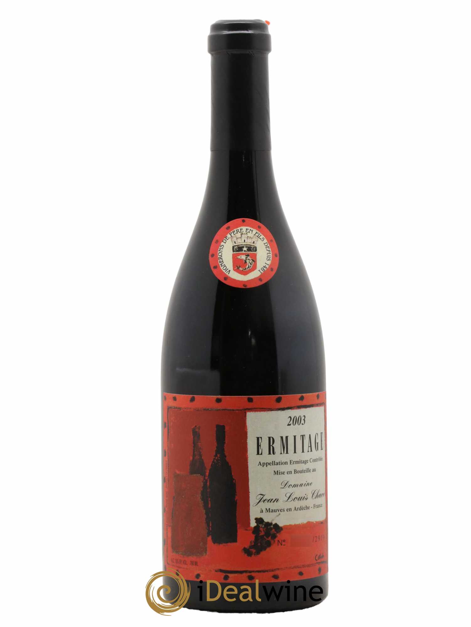 Hermitage Ermitage Cuvée Cathelin Jean-Louis Chave 2003 - Lot de 1 bouteille - 0