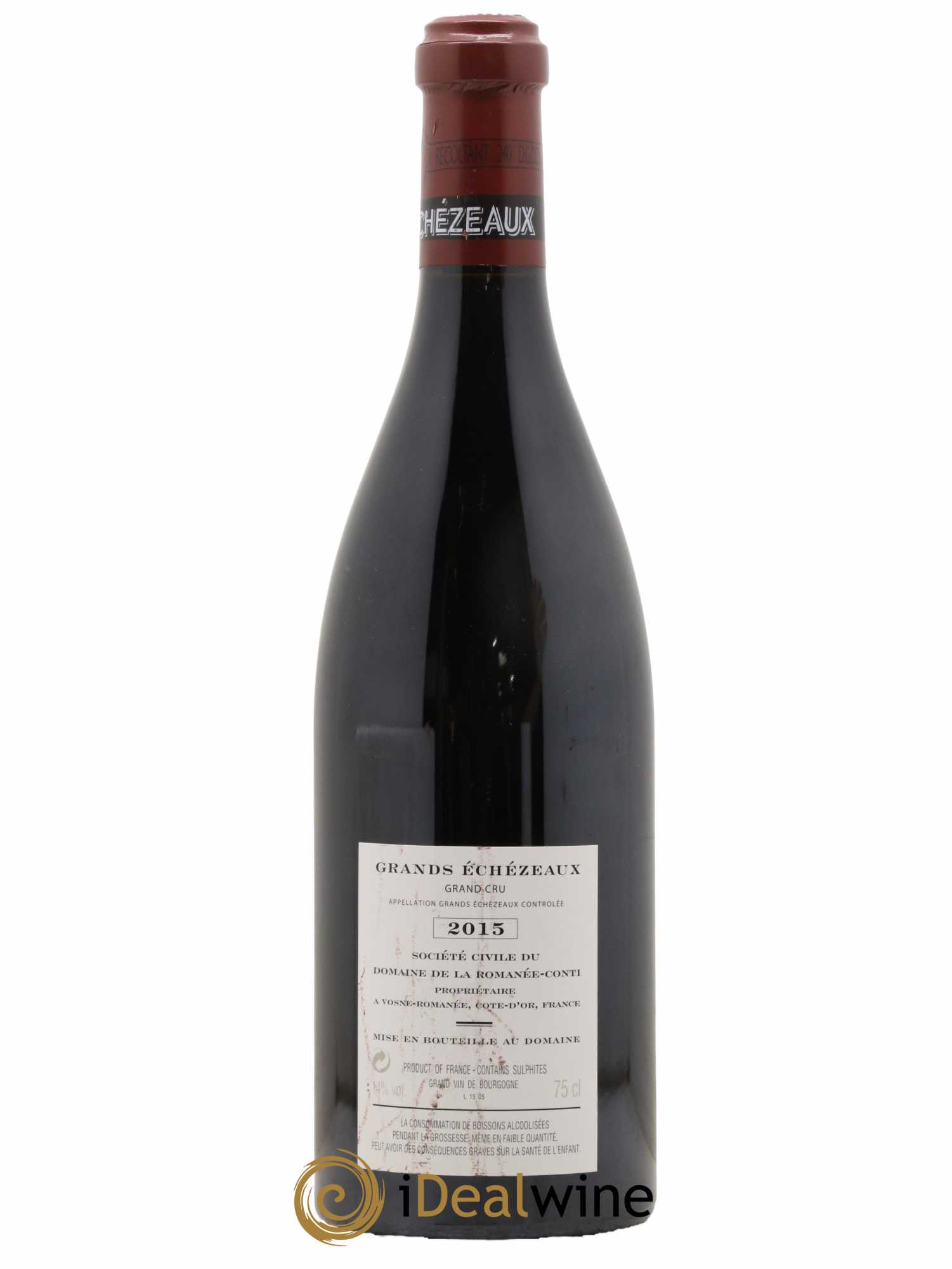 Grands-Echezeaux Grand Cru Domaine de la Romanée-Conti 2015 - Lot of 1 bottle - 1
