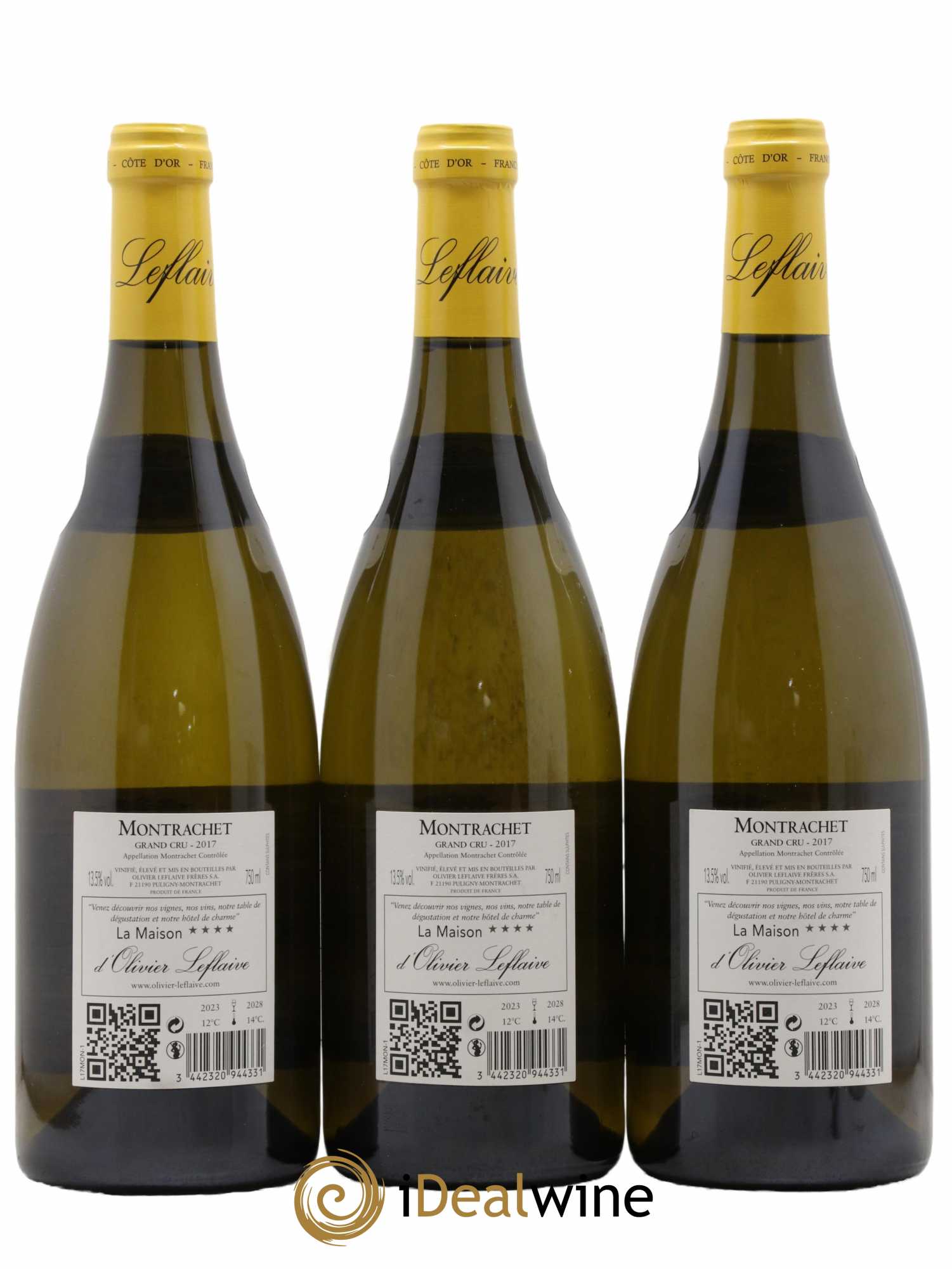 Montrachet Grand Cru Olivier Leflaive 2017 - Lot de 3 bouteilles - 1