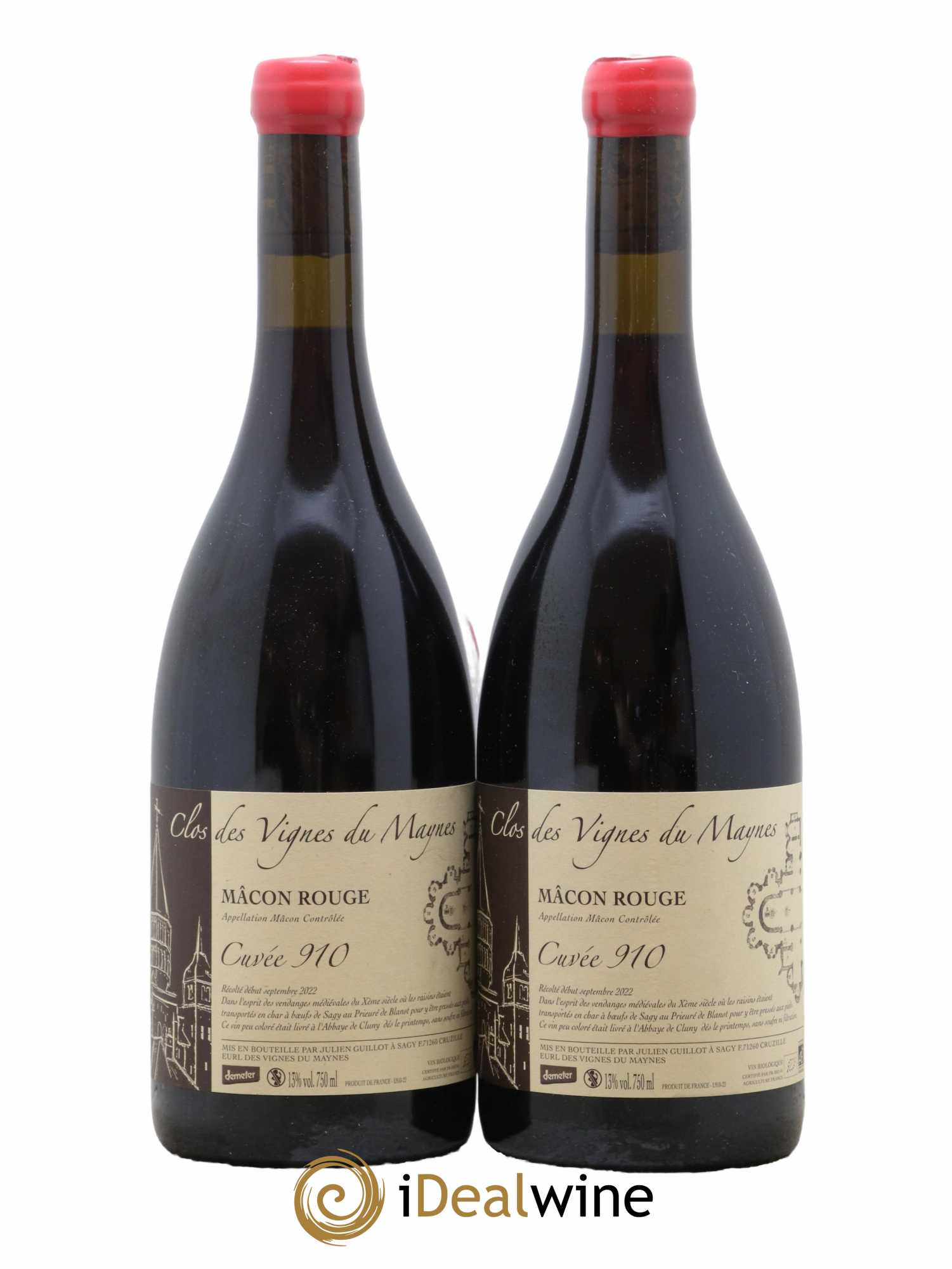 Mâcon Cuvée 910 Les Vignes du Maynes 2022 - Lot de 2 bouteilles - 0