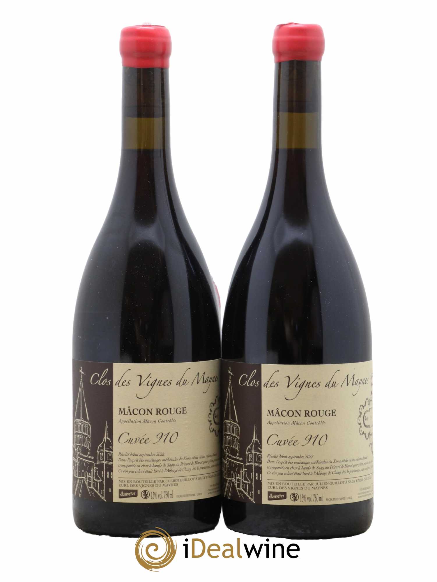 Mâcon Cuvée 910 Les Vignes du Maynes 2022 - Lot de 2 bouteilles - 0