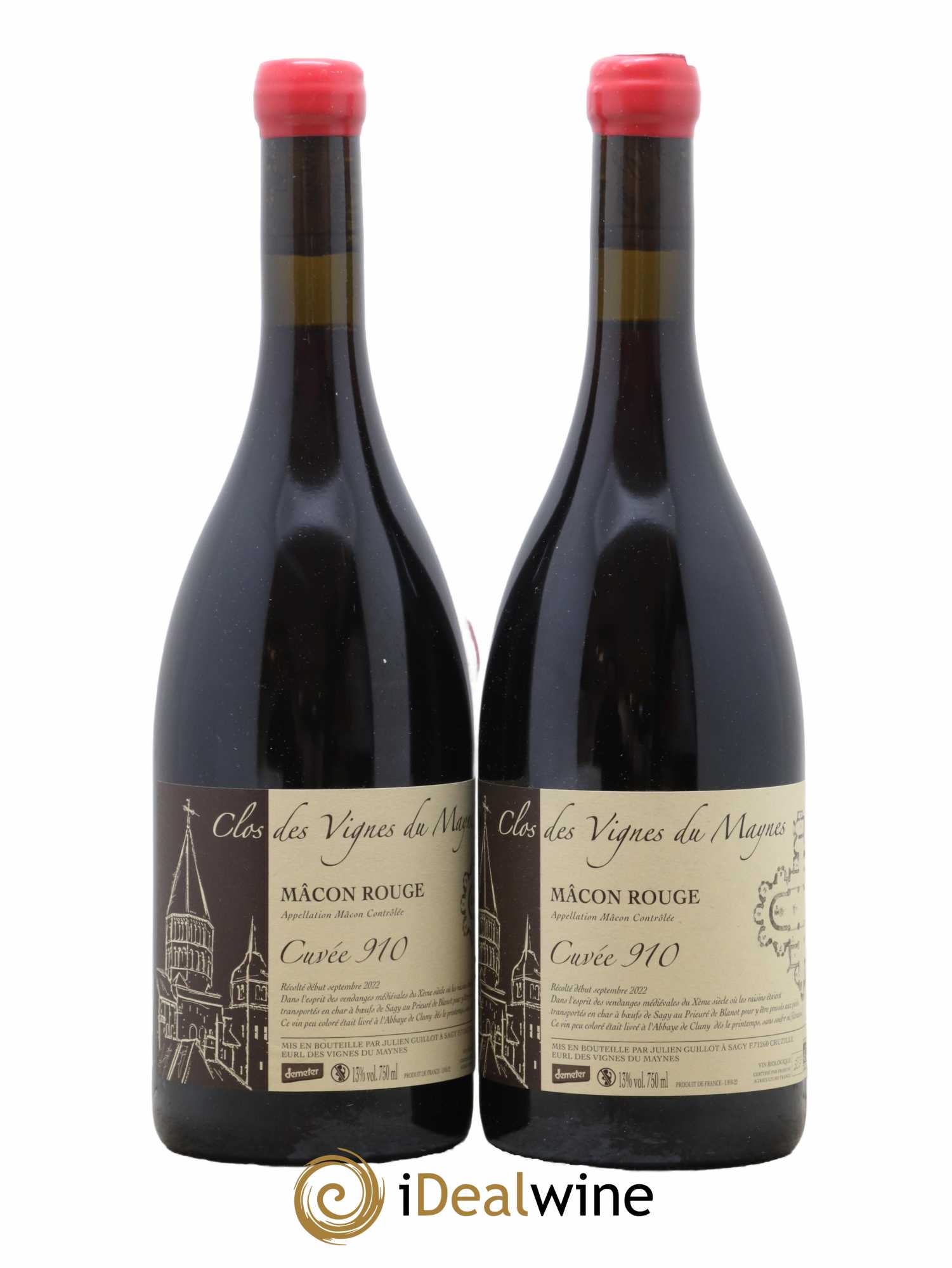 Mâcon Cuvée 910 Les Vignes du Maynes 2022 - Lot de 2 bouteilles - 0