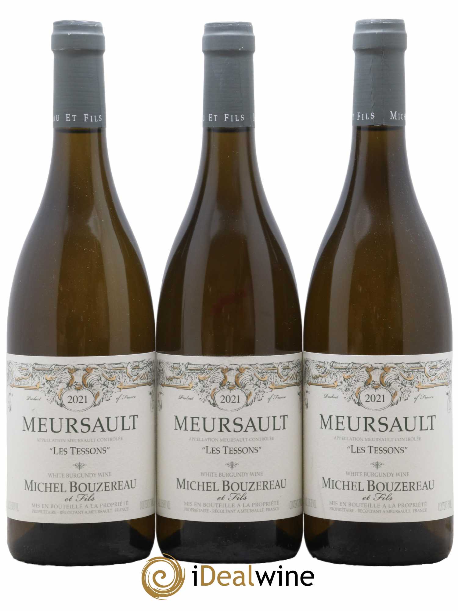 Meursault Les Tessons Michel Bouzereau et Fils (Domaine) 2021 - Lot de 3 bouteilles - 0