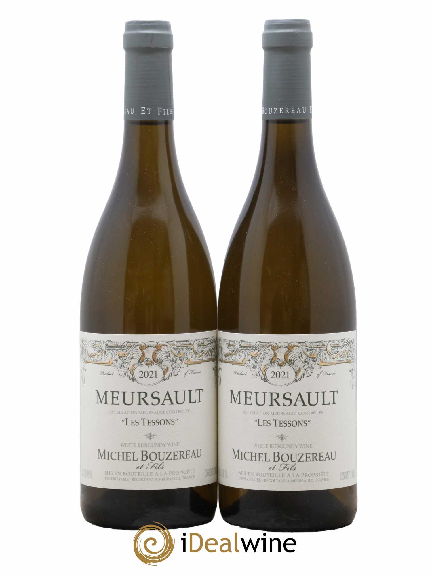 Meursault Les Tessons Michel Bouzereau et Fils (Domaine) 2021 - Lot de 2 bouteilles - 0