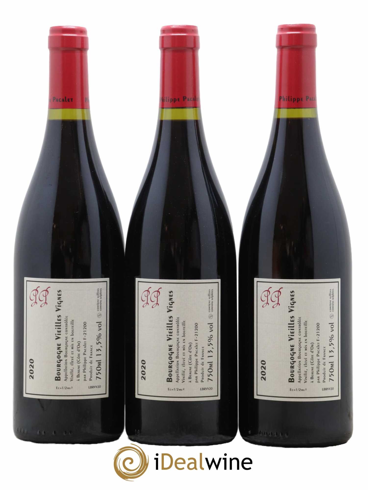 Bourgogne Pinot Noir Vieilles Vignes Philippe Pacalet 2020 - Lot de 3 bouteilles - 1