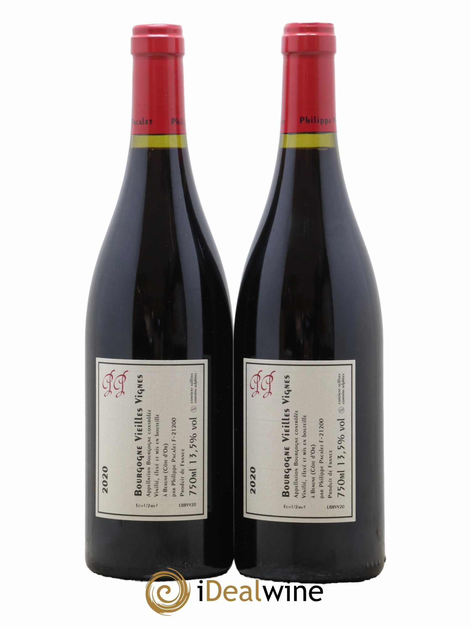 Bourgogne Pinot Noir Vieilles Vignes Philippe Pacalet 2020 - Lotto di 2 bottiglie - 1