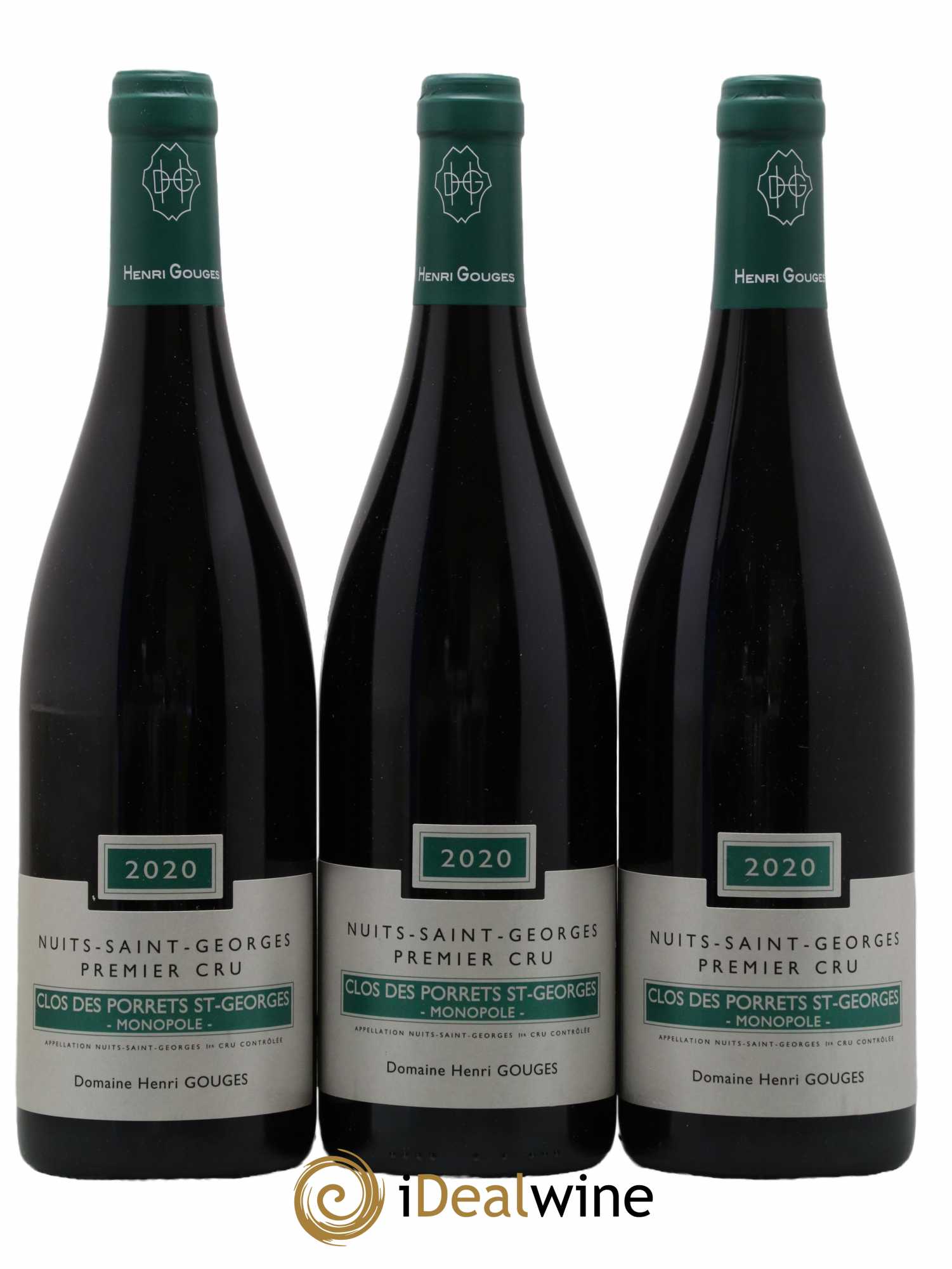 Nuits-Saint-Georges 1er Cru Clos des Porrets St Georges Henri Gouges 2020 - Posten von 3 Flaschen - 0