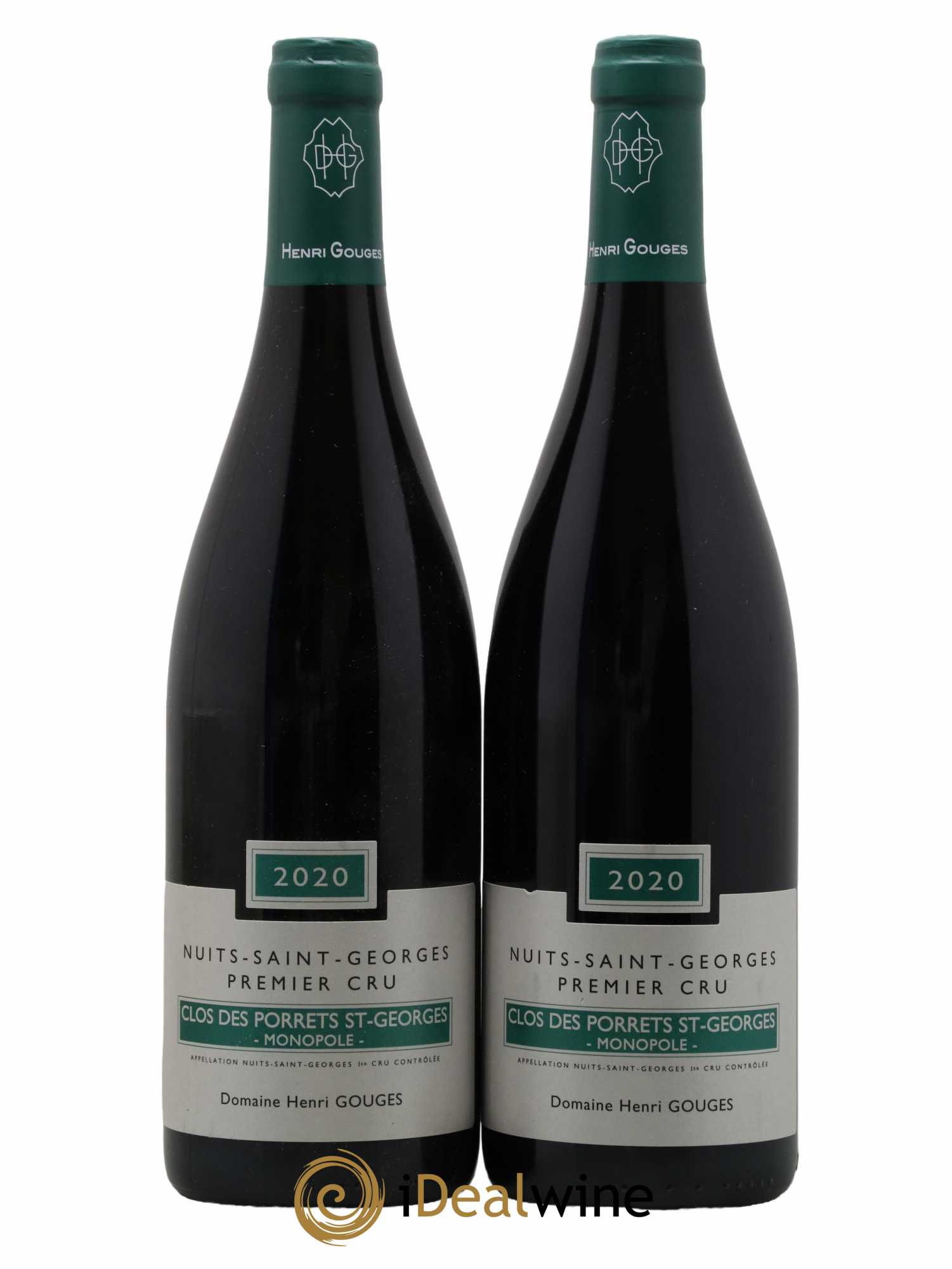 Nuits-Saint-Georges 1er Cru Clos des Porrets St Georges Henri Gouges 2020 - Lot de 2 bouteilles - 0