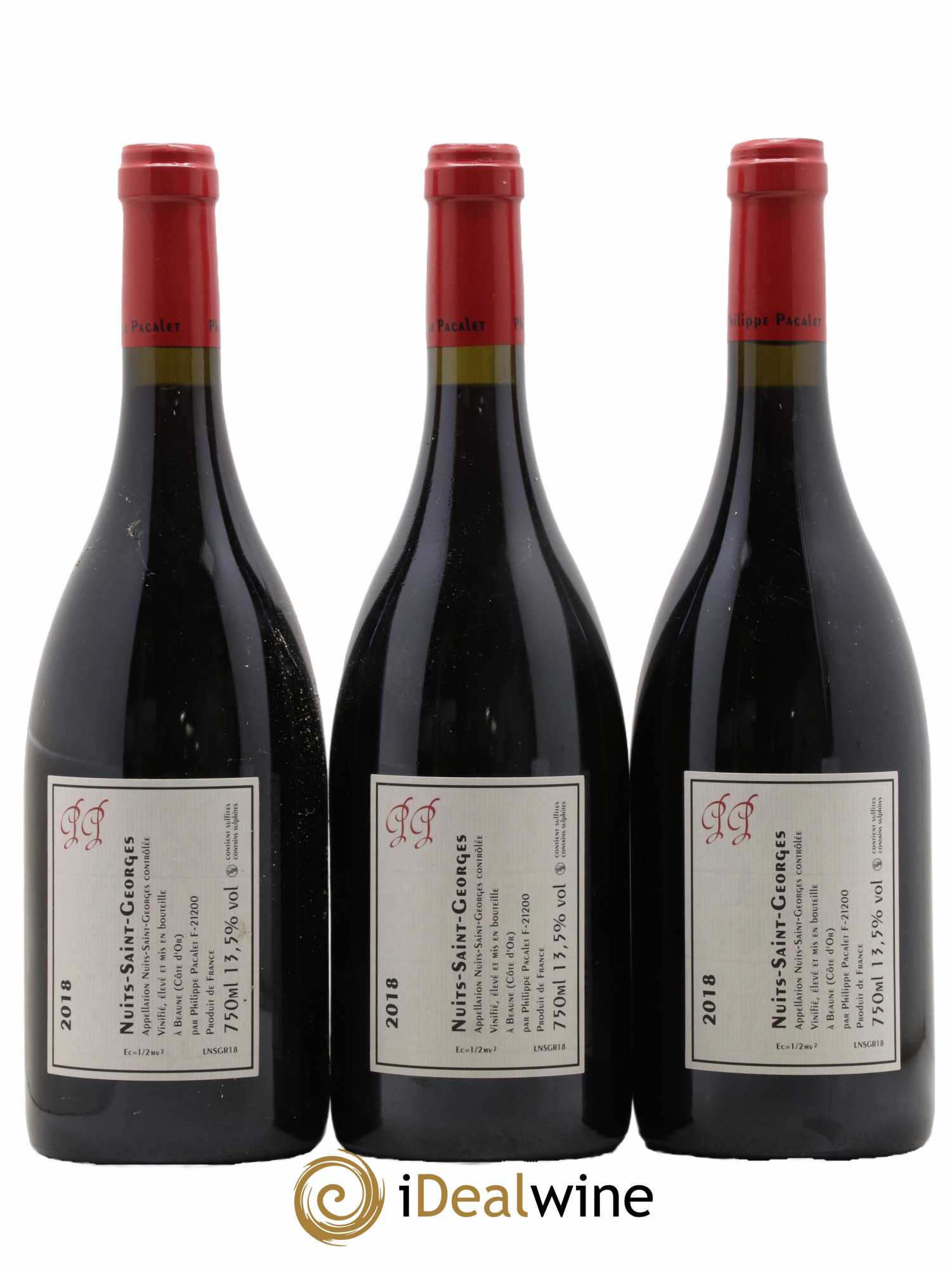 Nuits-Saint-Georges Philippe Pacalet 2018 - Lot de 3 bouteilles - 1