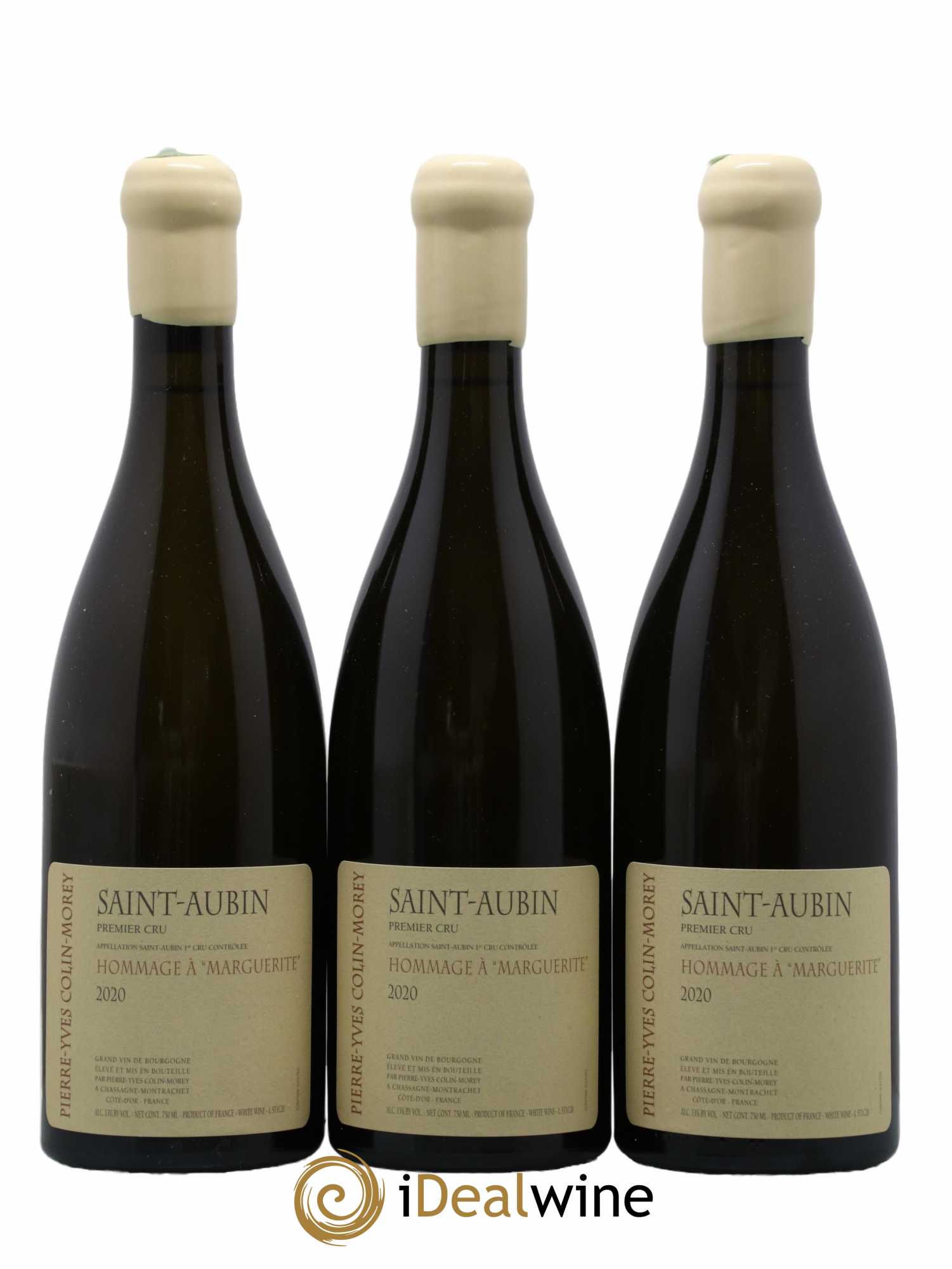 Saint-Aubin 1er Cru Hommage à Marguerite Pierre-Yves Colin Morey 2020 - Lot de 3 bouteilles - 0