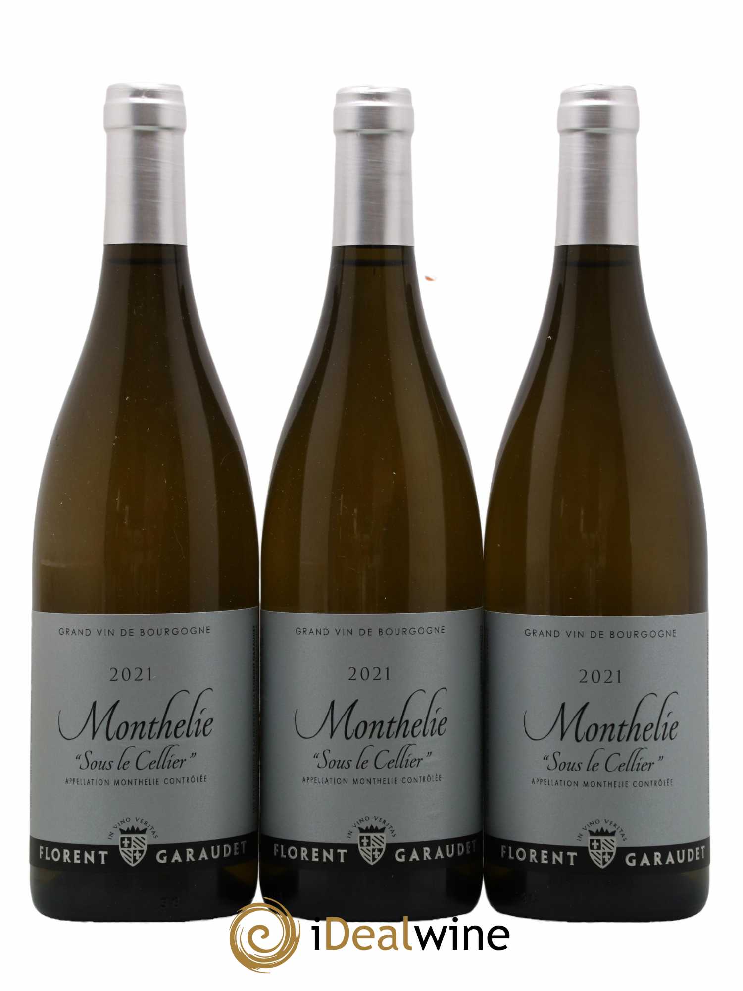 Monthélie Sous Le Cellier Domaine Florent Garaudet 2021 - Lot de 3 bouteilles - 0
