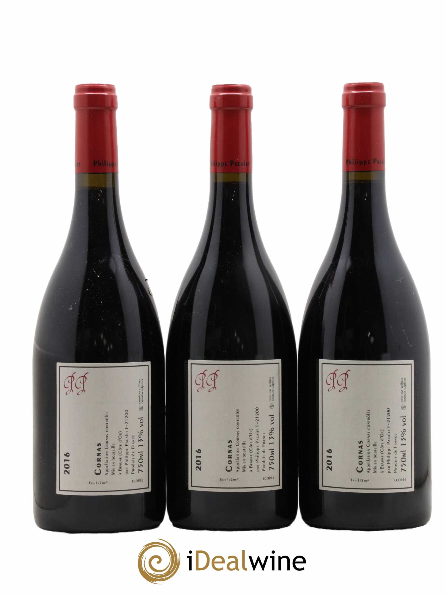 Cornas Philippe Pacalet 2016 - Lot of 3 bottles - 1