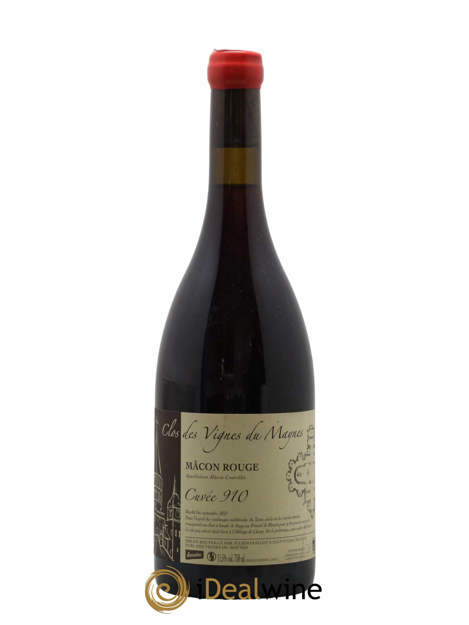 Mâcon Cuvée 910 Les Vignes du Maynes 2021 - Lot de 1 bouteille - 0
