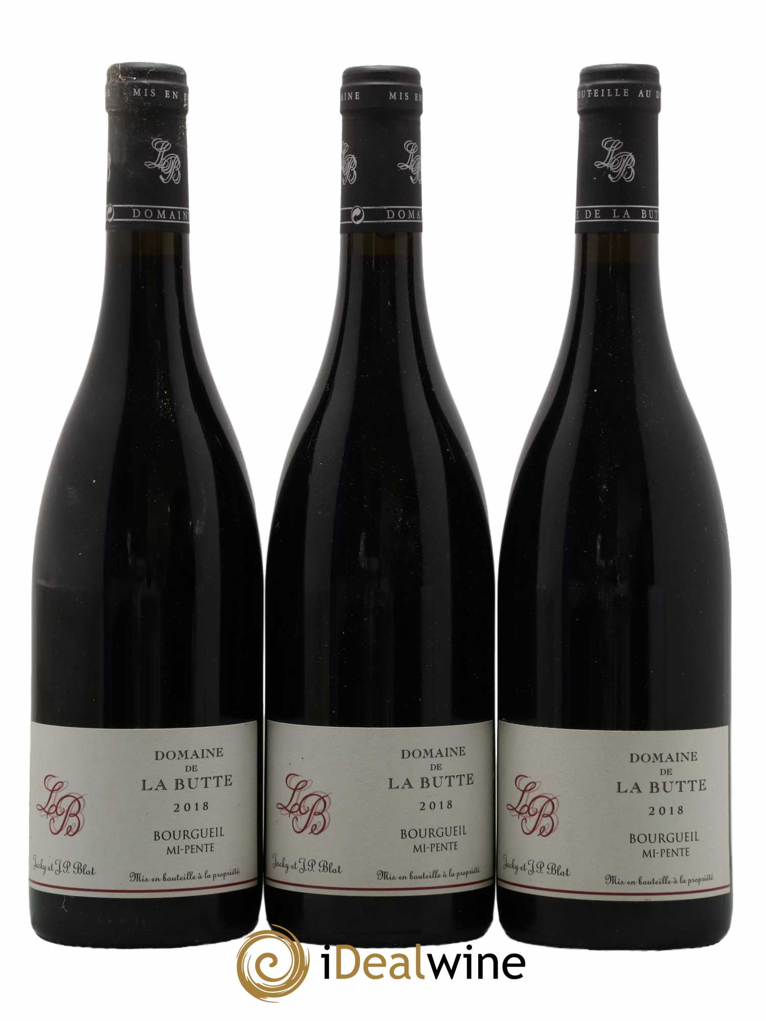 Bourgueil Mi-Pente Domaine de La Butte - Jacky Blot 2018 - Lot de 3 bouteilles - 0