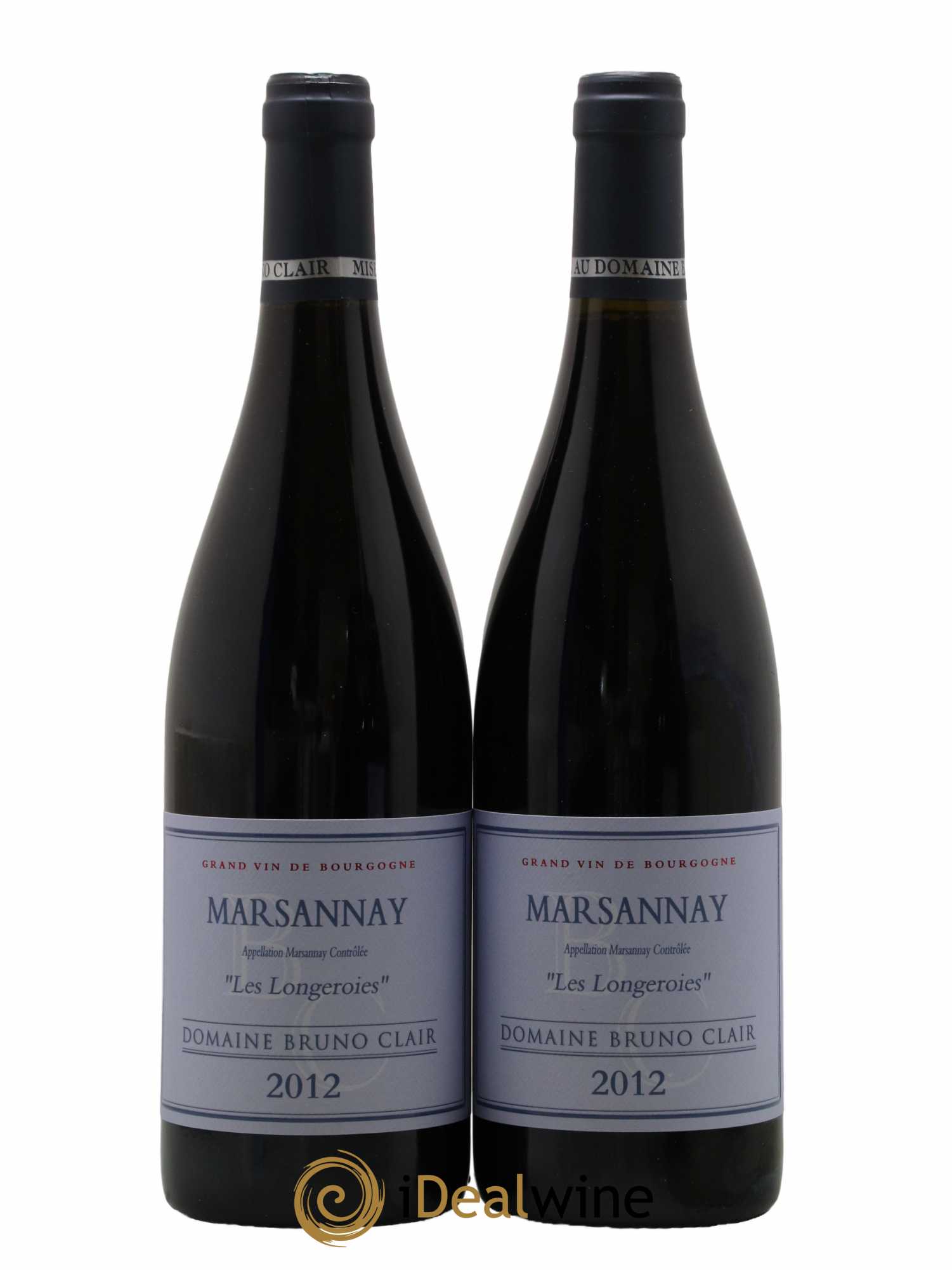 Marsannay Les Longeroies Bruno Clair (Domaine) 2012 - Lot de 2 bouteilles - 0