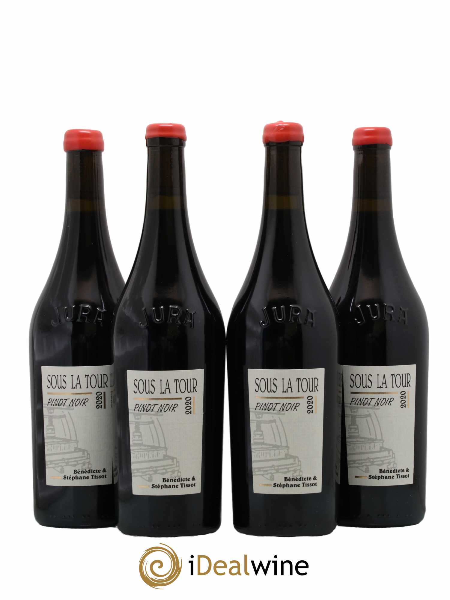Arbois Sous la Tour Pinot Noir Bénédicte et Stéphane Tissot 2020 - Lot de 4 bouteilles - 0