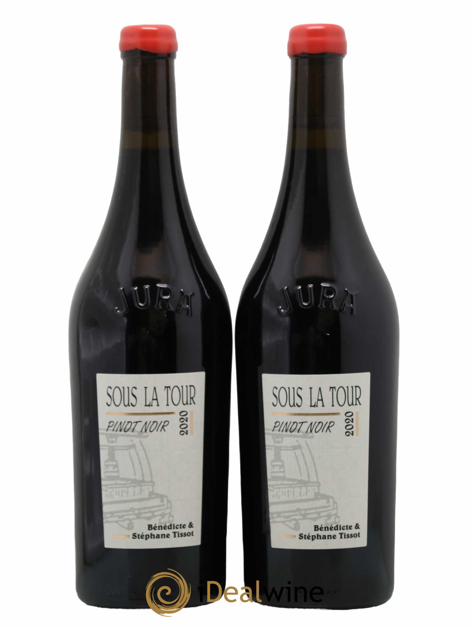 Arbois Sous la Tour Pinot Noir Bénédicte et Stéphane Tissot 2020 - Lot de 2 bouteilles - 0