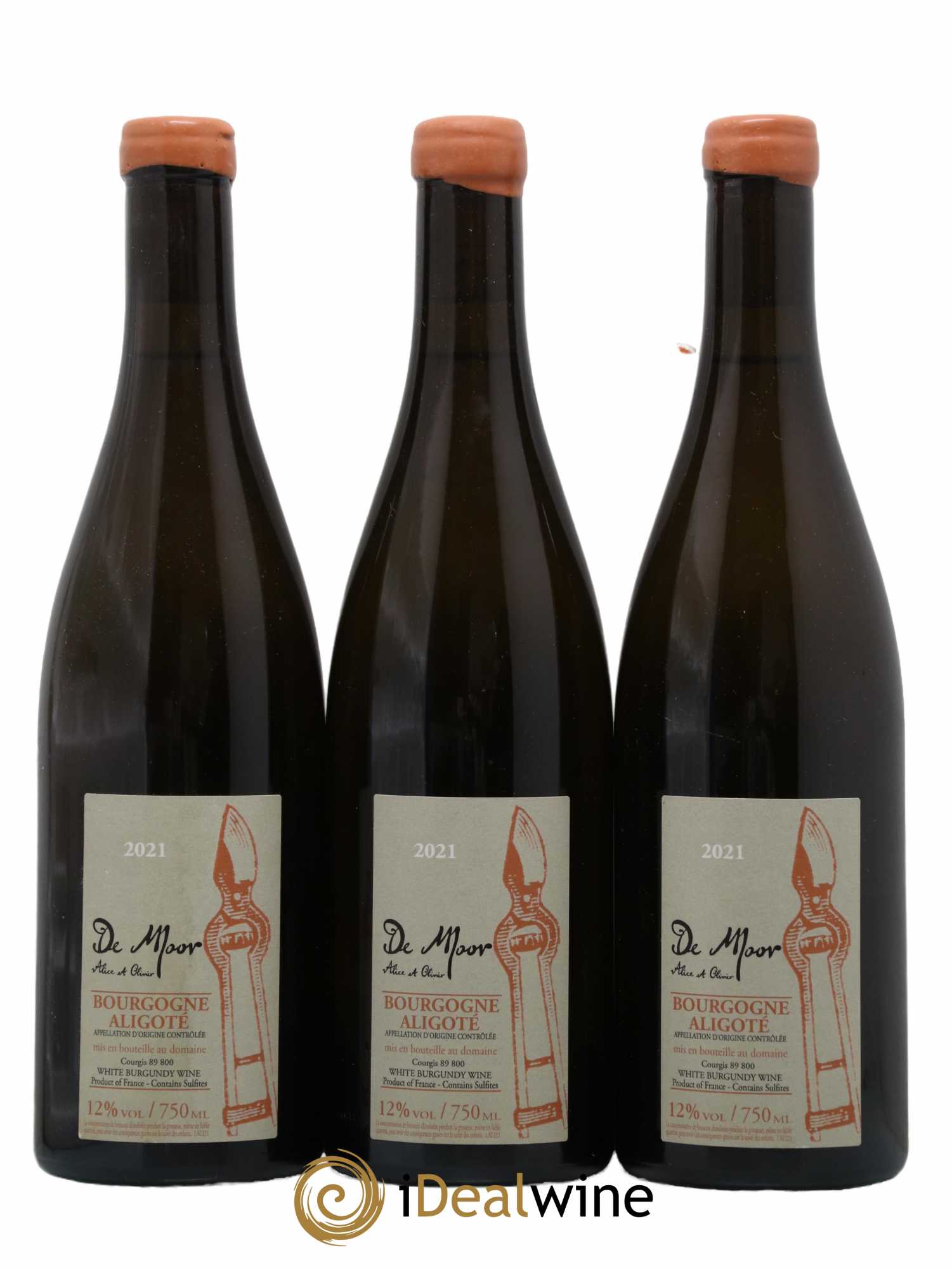 Bourgogne Aligoté Alice et Olivier De Moor 2021 - Lot de 3 bouteilles - 0