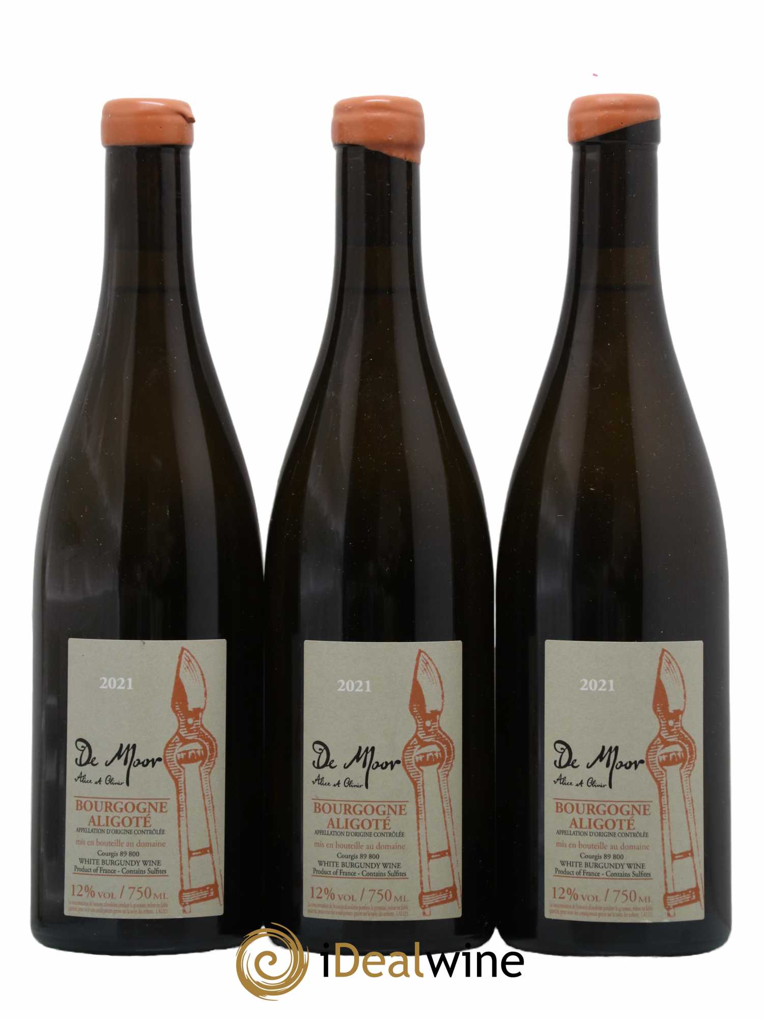 Bourgogne Aligoté Alice et Olivier De Moor 2021 - Lot de 3 bouteilles - 0