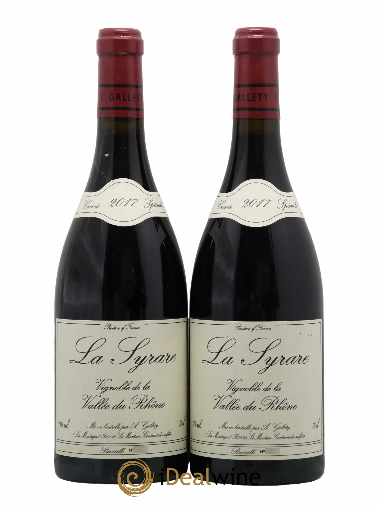 Côtes du Vivarais La Syrare Gallety (Domaine) 2017 - Lot de 2 bouteilles - 0