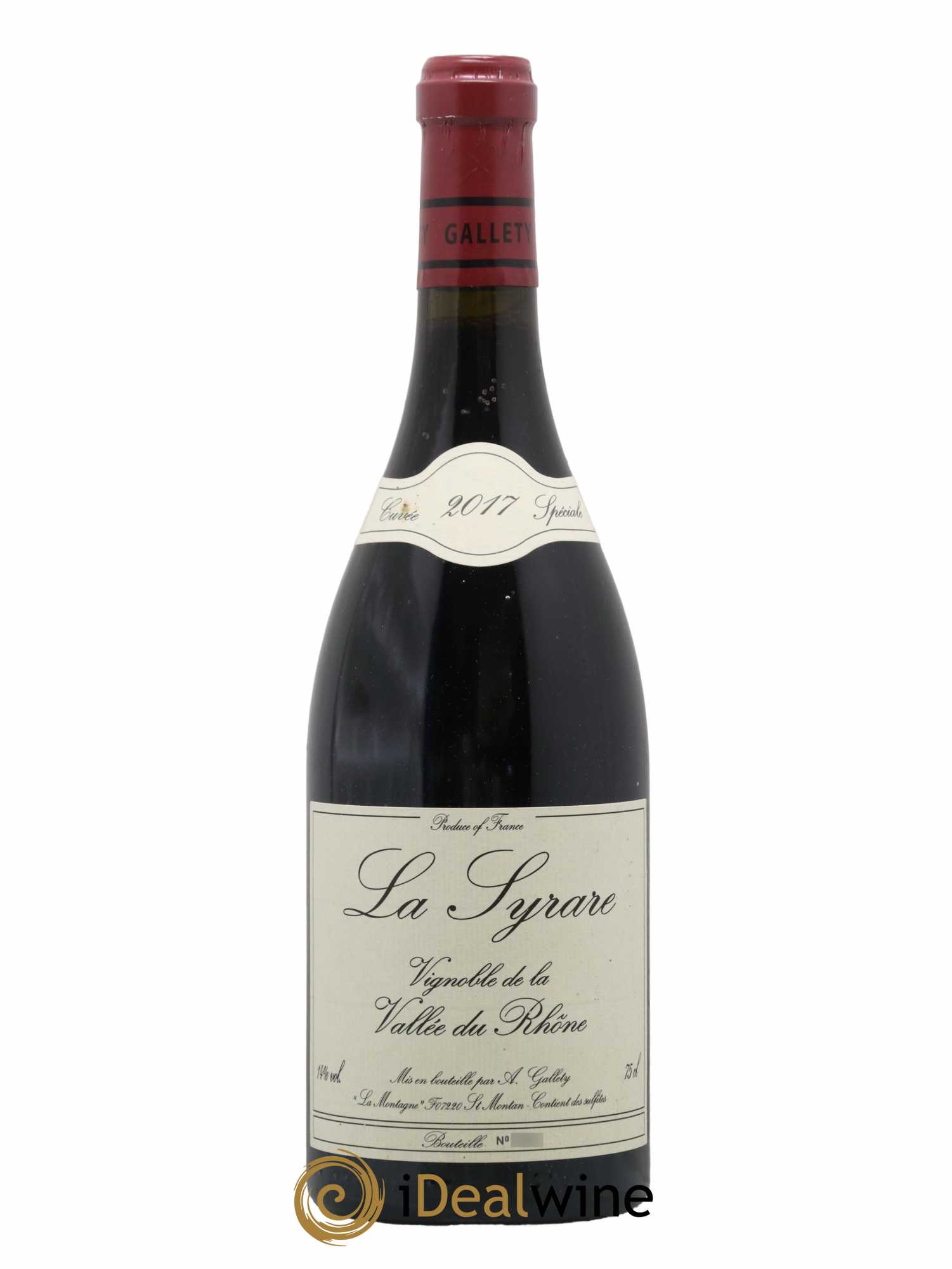 Côtes du Vivarais La Syrare Gallety (Domaine) 2017 - Lot de 1 bouteille - 0