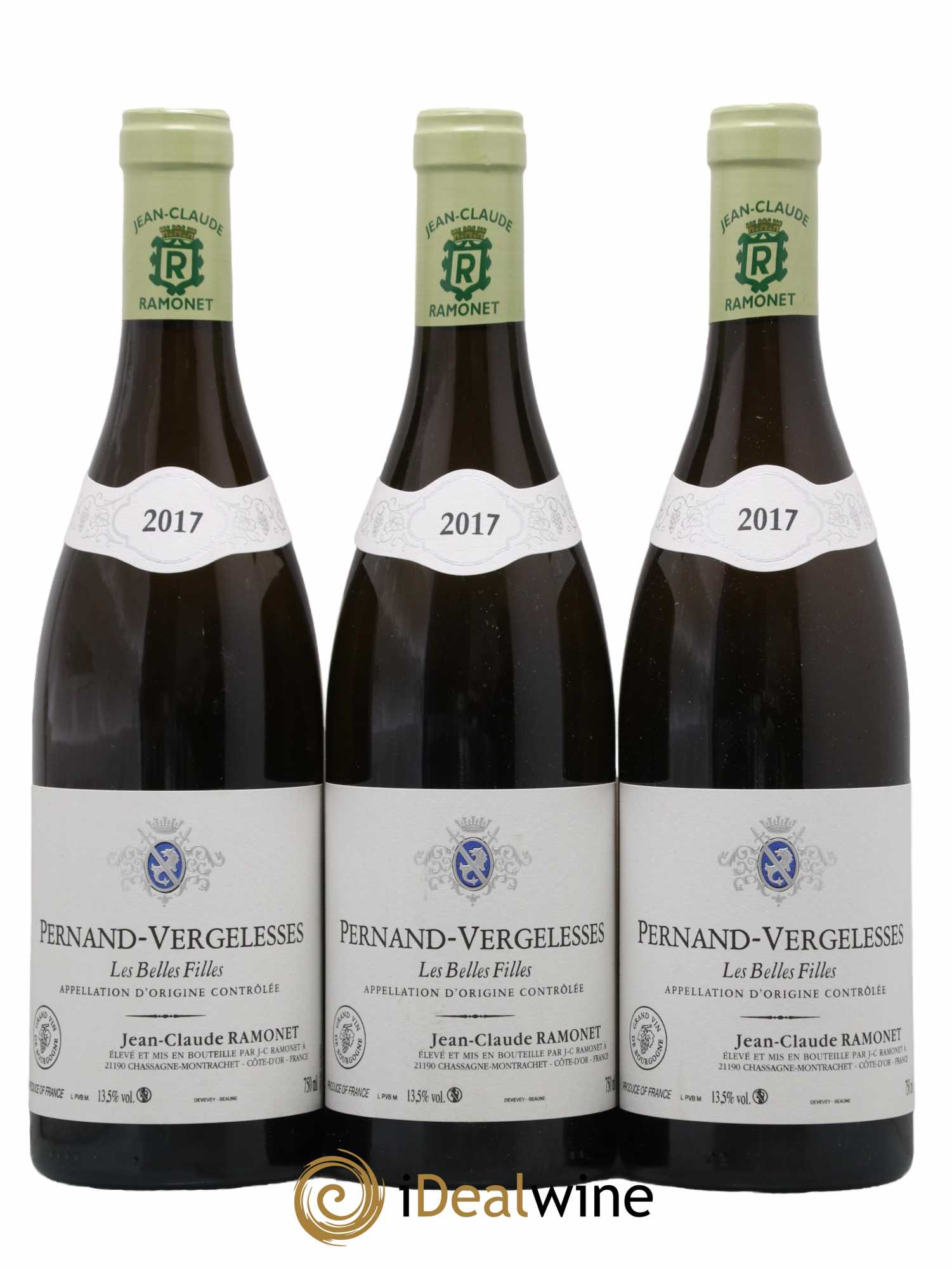 Pernand-Vergelesses Les Belles Filles Ramonet (Domaine) 2017 - Lot de 3 bouteilles - 0