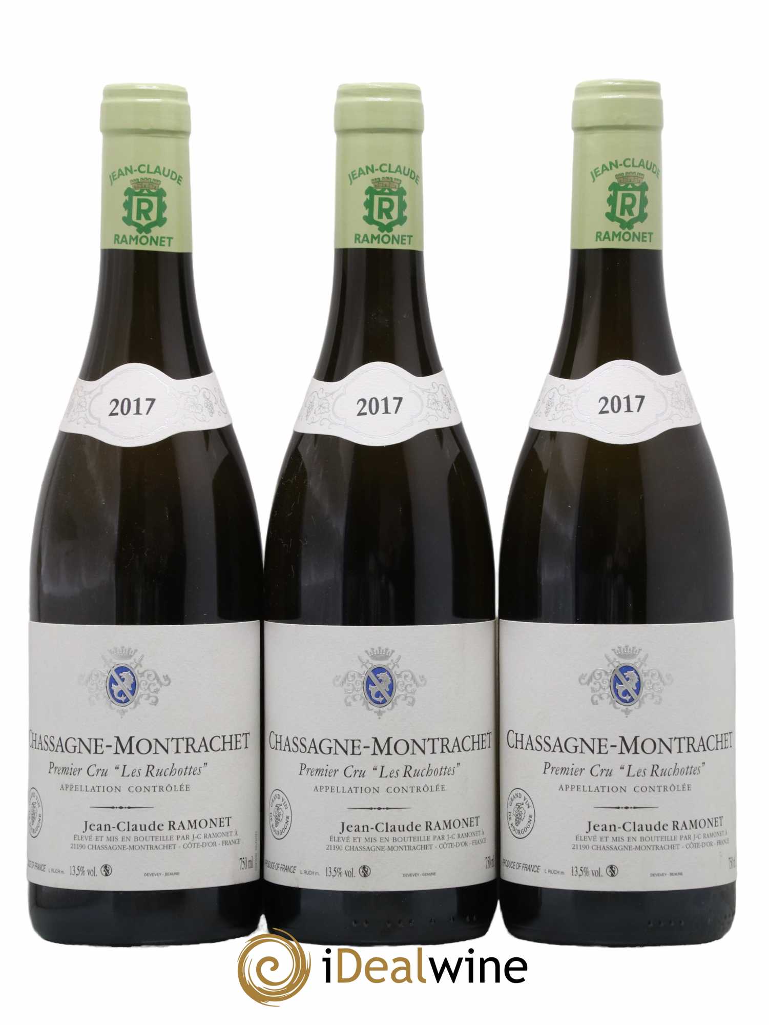 Chassagne-Montrachet 1er Cru Les Ruchottes Ramonet (Domaine) 2017 - Lot de 3 bouteilles - 0