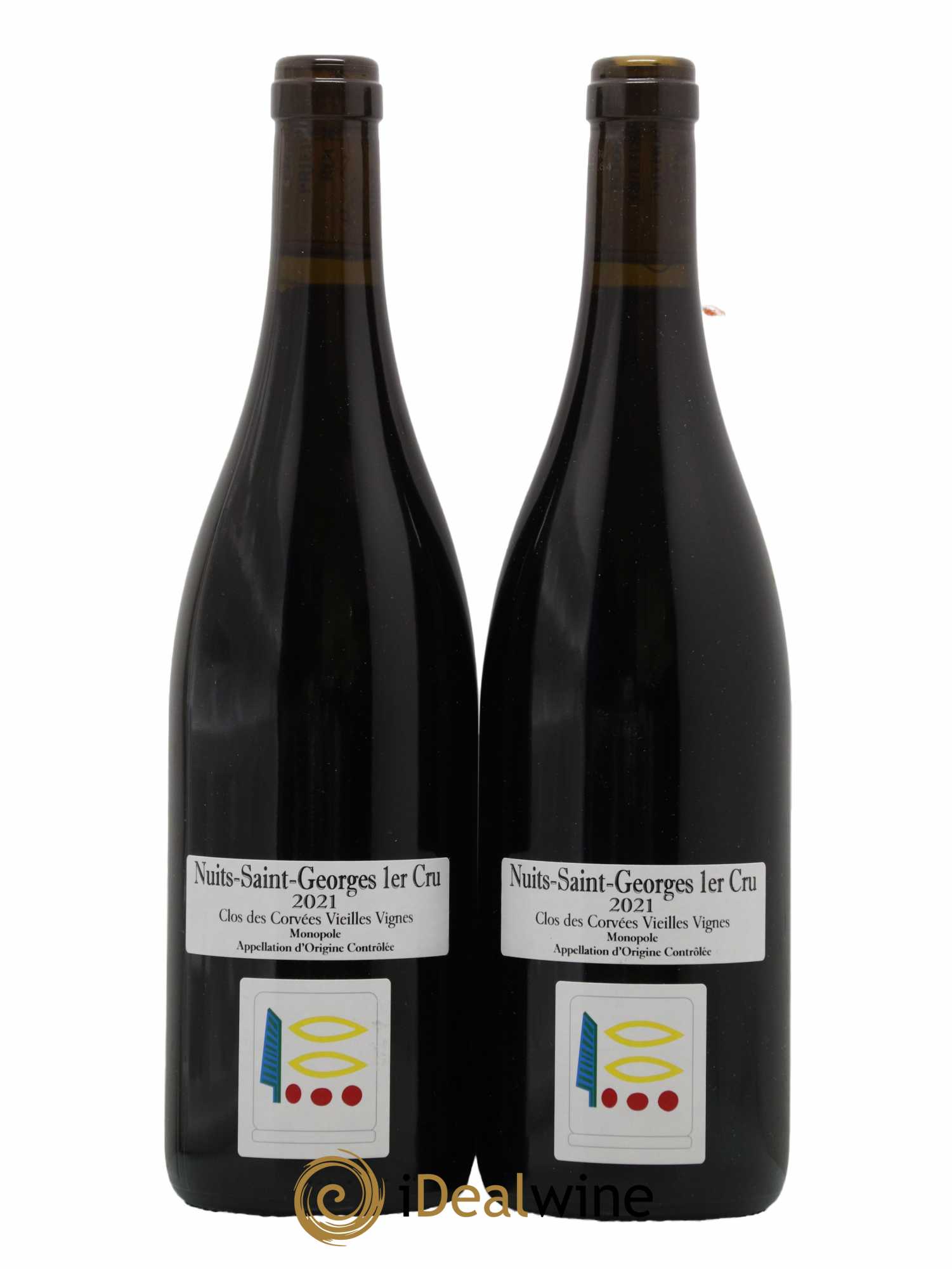 Nuits-Saint-Georges 1er Cru Le Clos des Corvées Vieilles Vignes Prieuré Roch 2021 - Lot de 2 bouteilles - 0