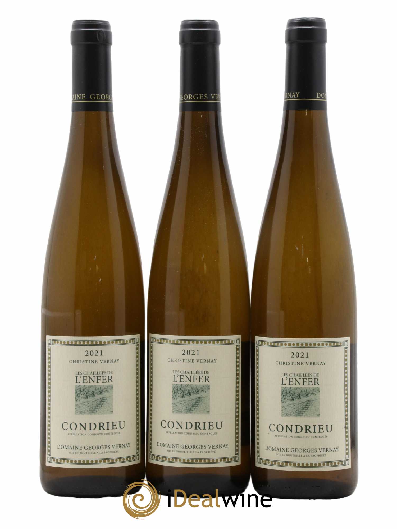 Condrieu Les Chaillées de l'Enfer Georges Vernay 2021 - Lot de 3 bouteilles - 0