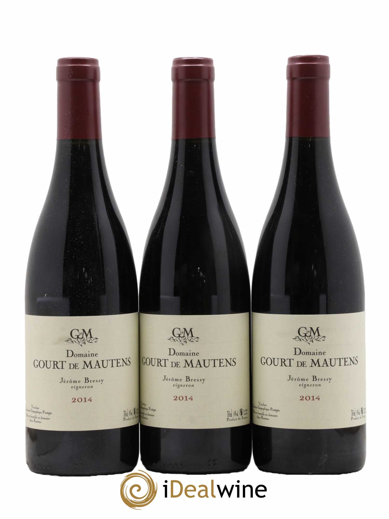 Vaucluse (Vin de Pays de Vaucluse) Domaine Gourt de Mautens - Jérôme Bressy 2014 - Lot de 3 bouteilles - 0