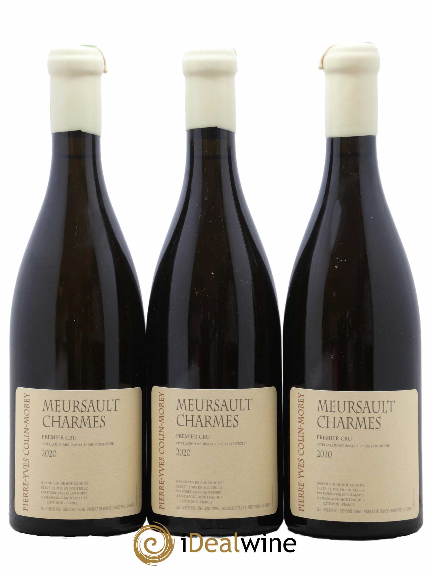 Meursault 1er Cru Charmes Pierre-Yves Colin Morey 2020 - Lot de 3 bouteilles - 0