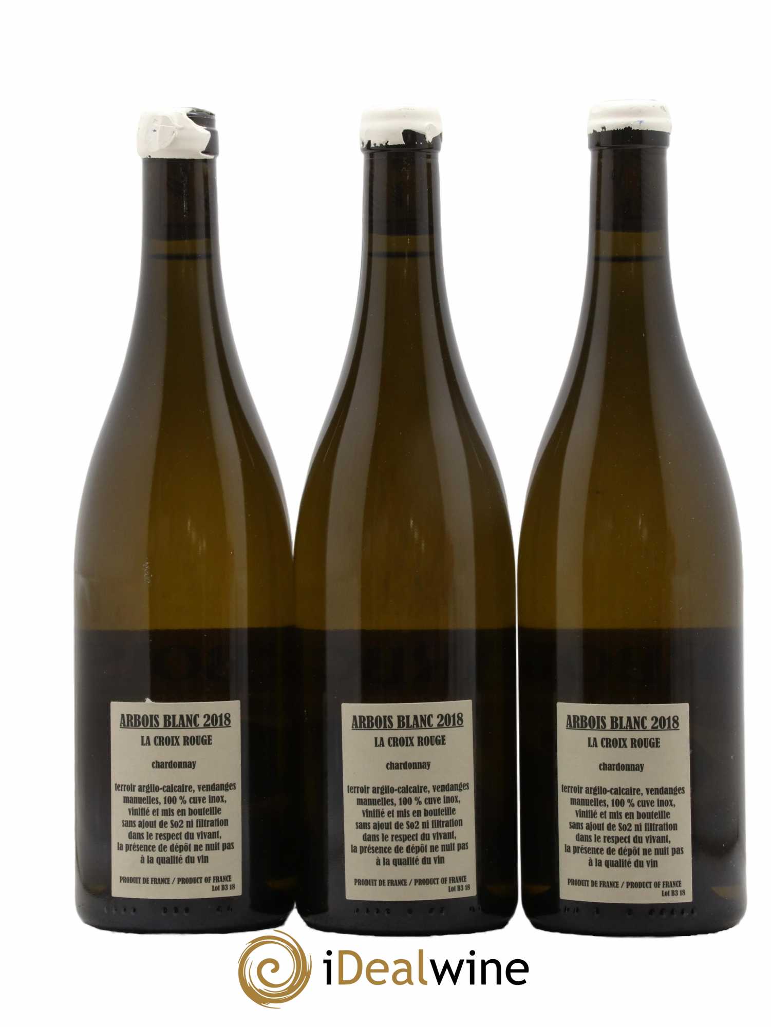 Arbois Chardonnay La Croix Rouge Adeline Houillon & Renaud Bruyère 2018 - Lot de 3 bouteilles - 1