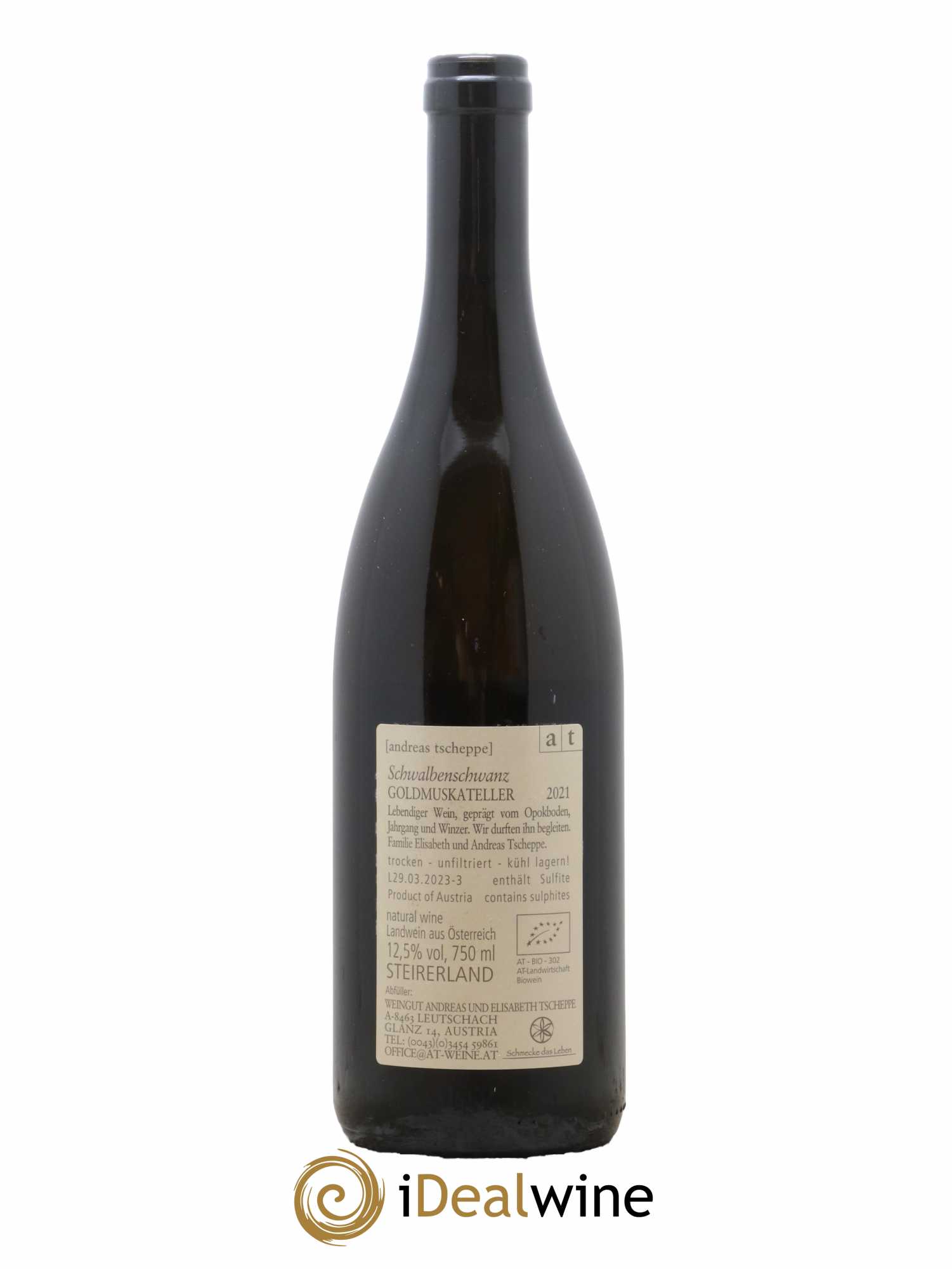 Autriche Schwalbenschwanz Goldmuskateller Maz Andreas Scheppe 2021 - Lot de 1 bouteille - 1