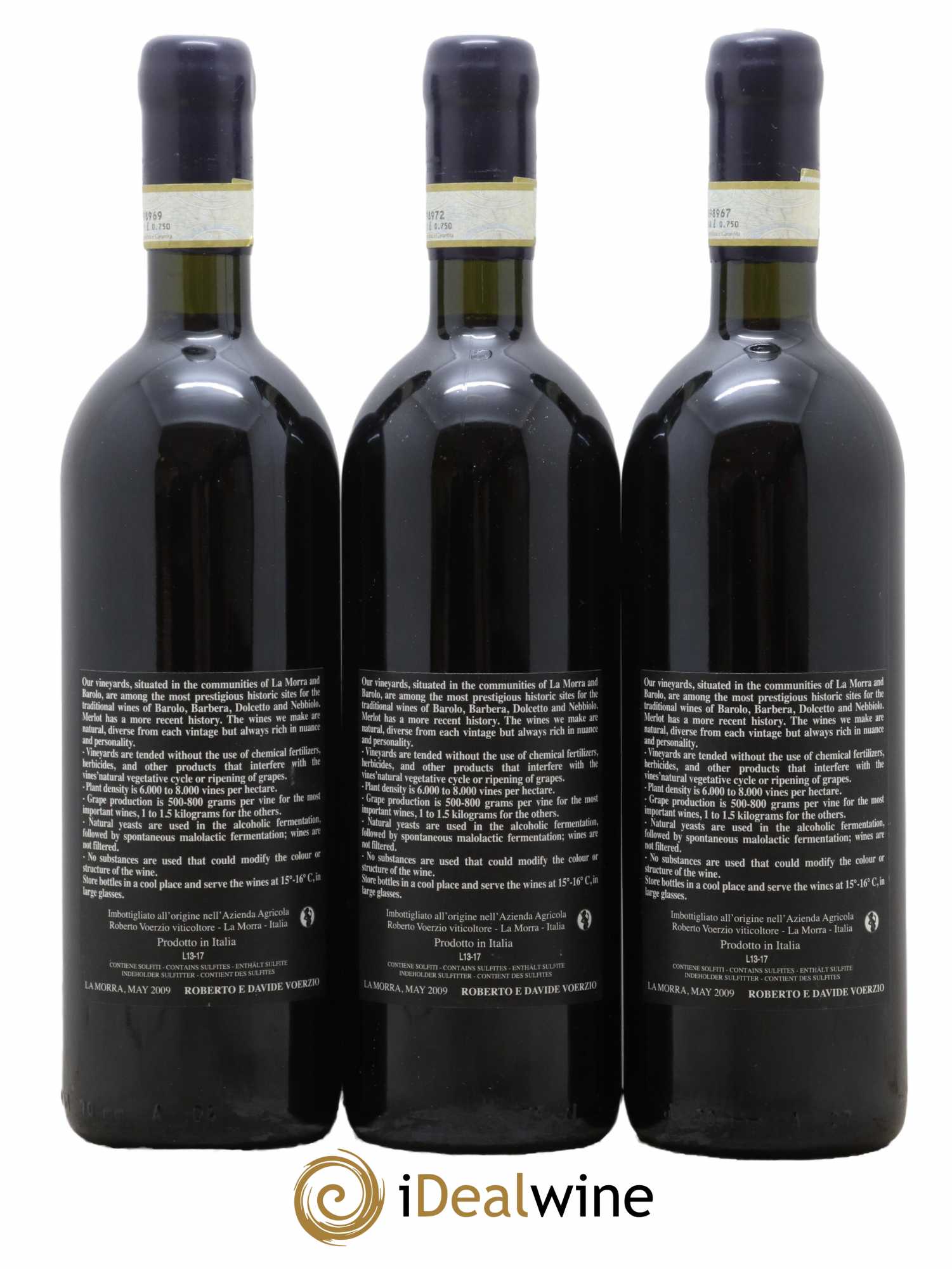 Barolo DOCG La Serra Roberto Voerzio 2014 - Lot of 3 bottles - 1
