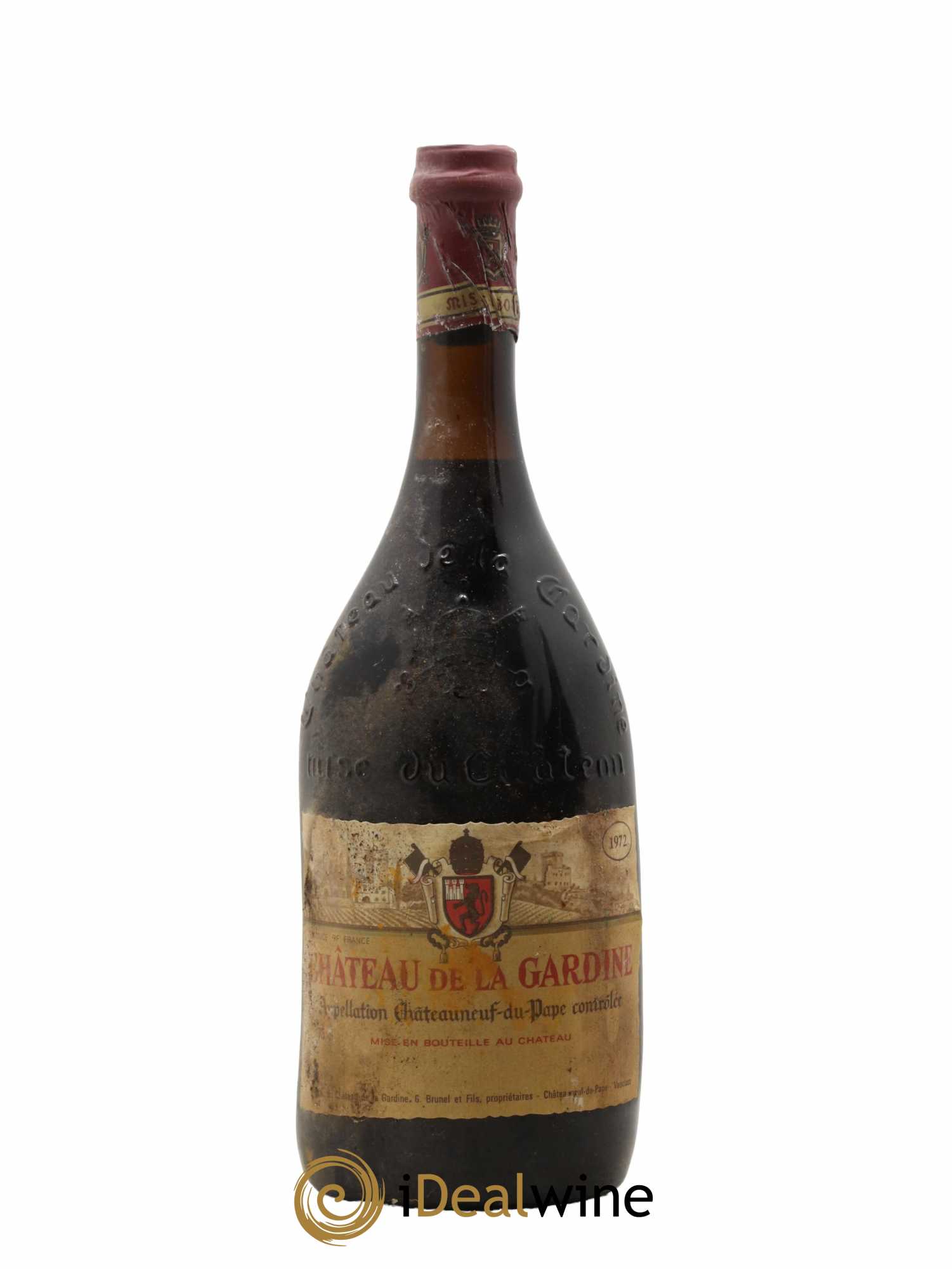 Châteauneuf-du-Pape Château de La Gardine Famille Brunel 1972 - Lot de 1 bouteille - 0