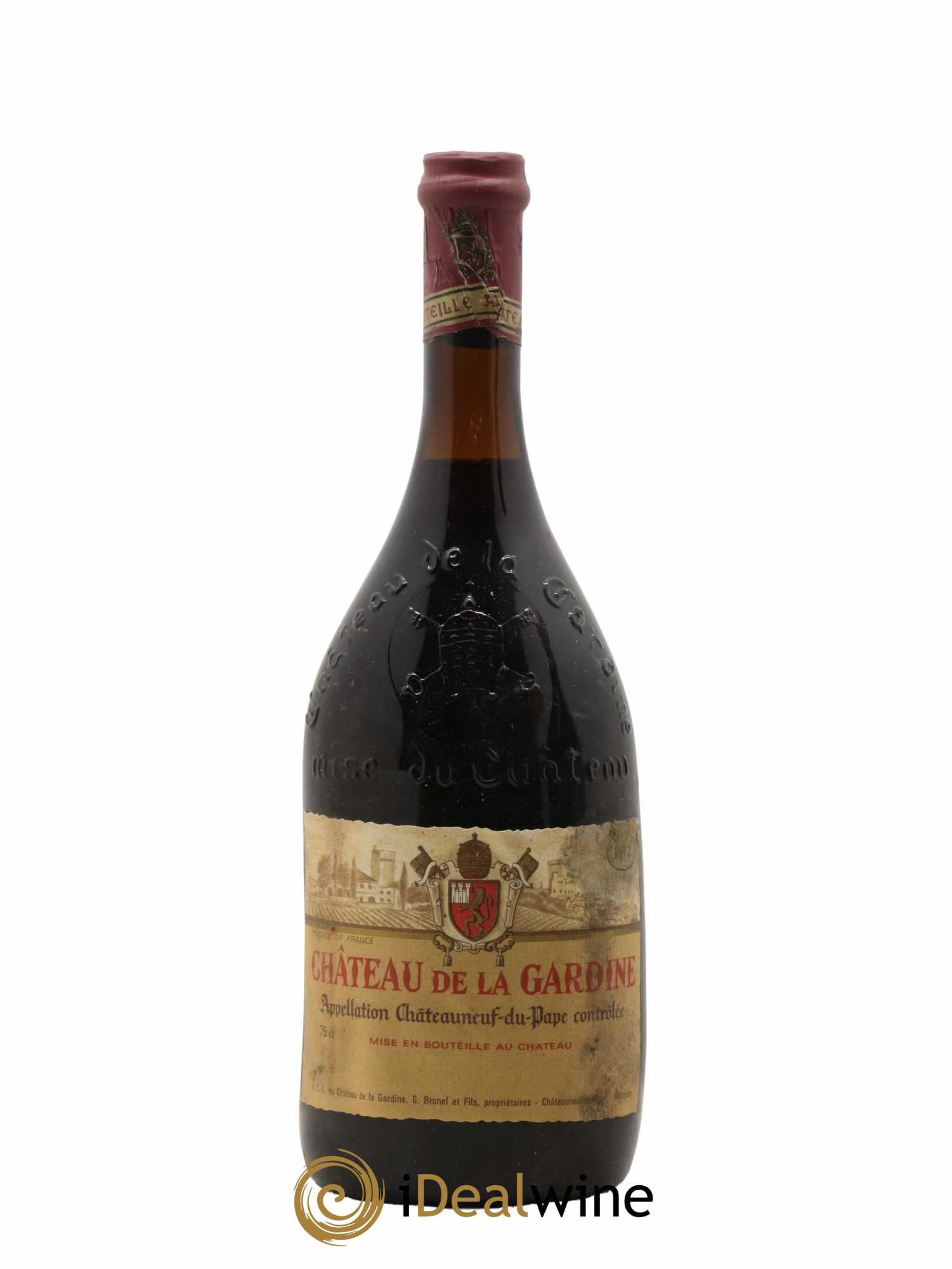 Châteauneuf-du-Pape Château de La Gardine Famille Brunel 1972 - Lot de 1 bouteille - 0