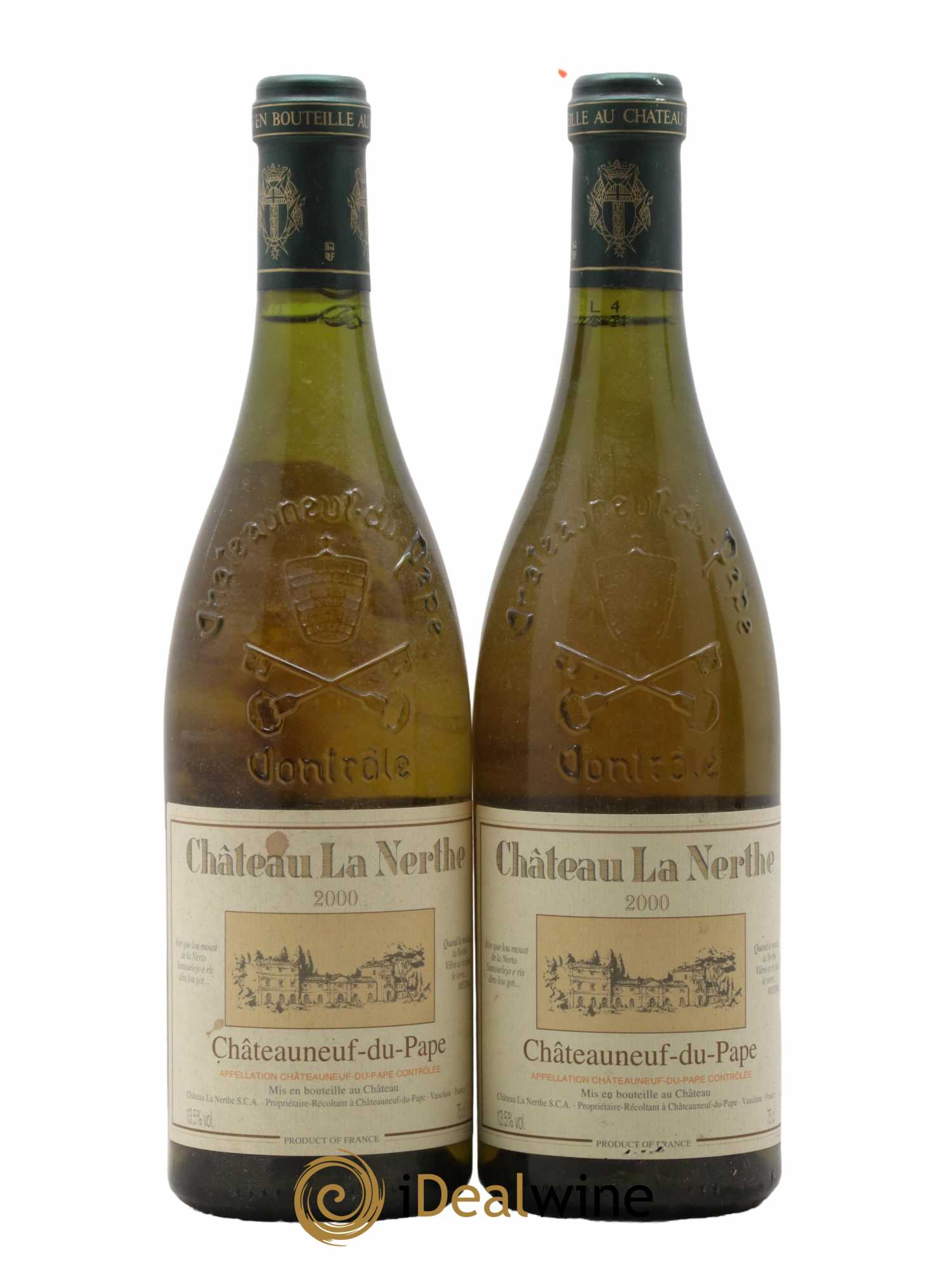 Châteauneuf-du-Pape Château la Nerthe Famille Richard 2000 - Lot de 2 bouteilles - 0