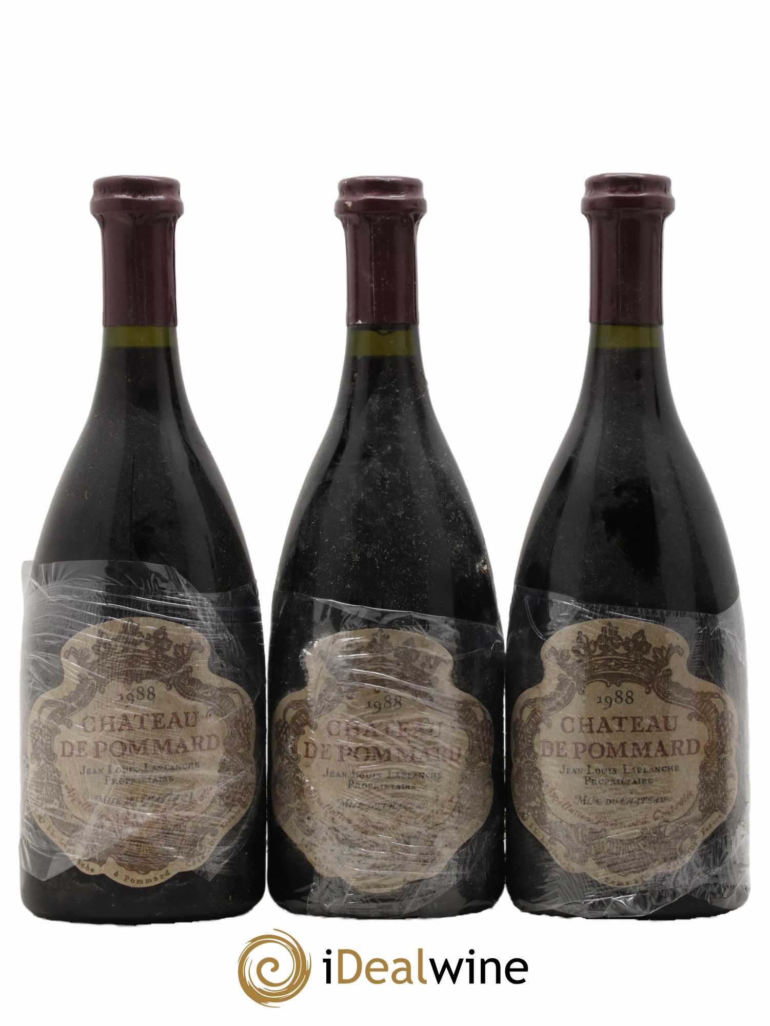 Pommard Château de Pommard 1988 - Lot de 3 bouteilles - 0